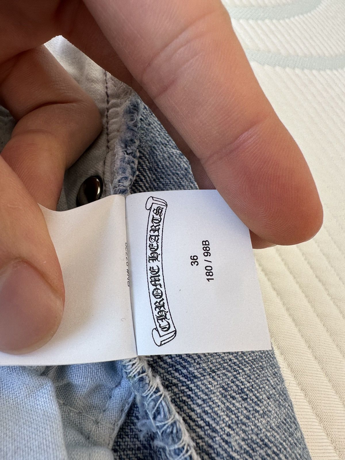 Chrome Hearts Chrome Hearts Levi's 505 Flooded Black Cross Patch Jeans Size US 36 / EU 52 - 13 Thumbnail