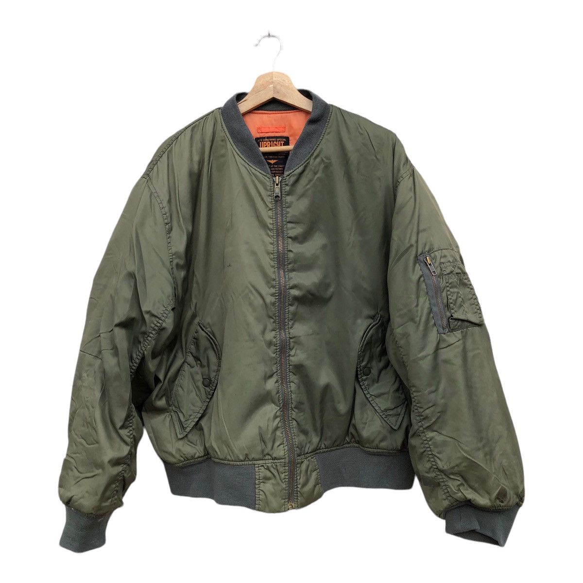 Japanese Brand Bomber Jacket UpRight Military Size US L / EU 52-54 / 3 - 1 Thumbnail