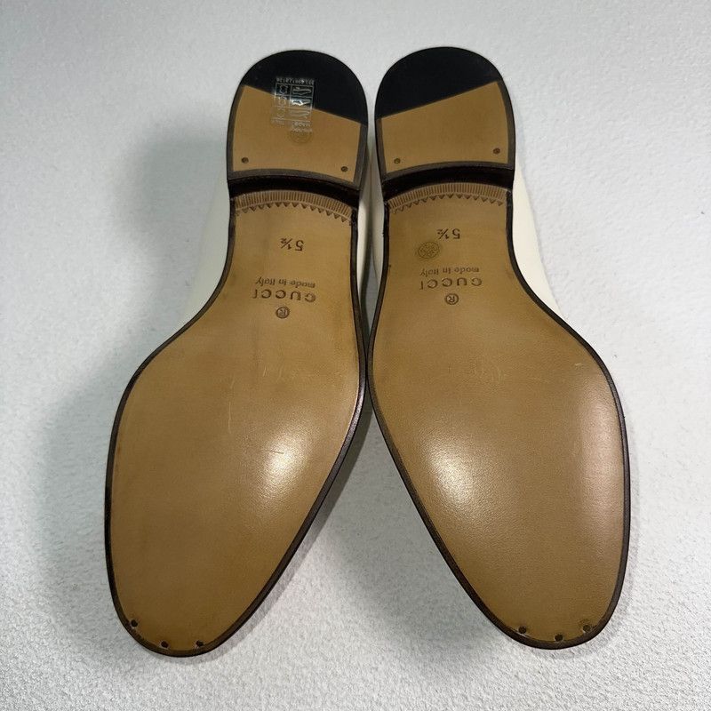 Gucci Gucci Stylish White Leather Loafers for Men - Size US 8.5 / EU 41-42 - 4 Thumbnail