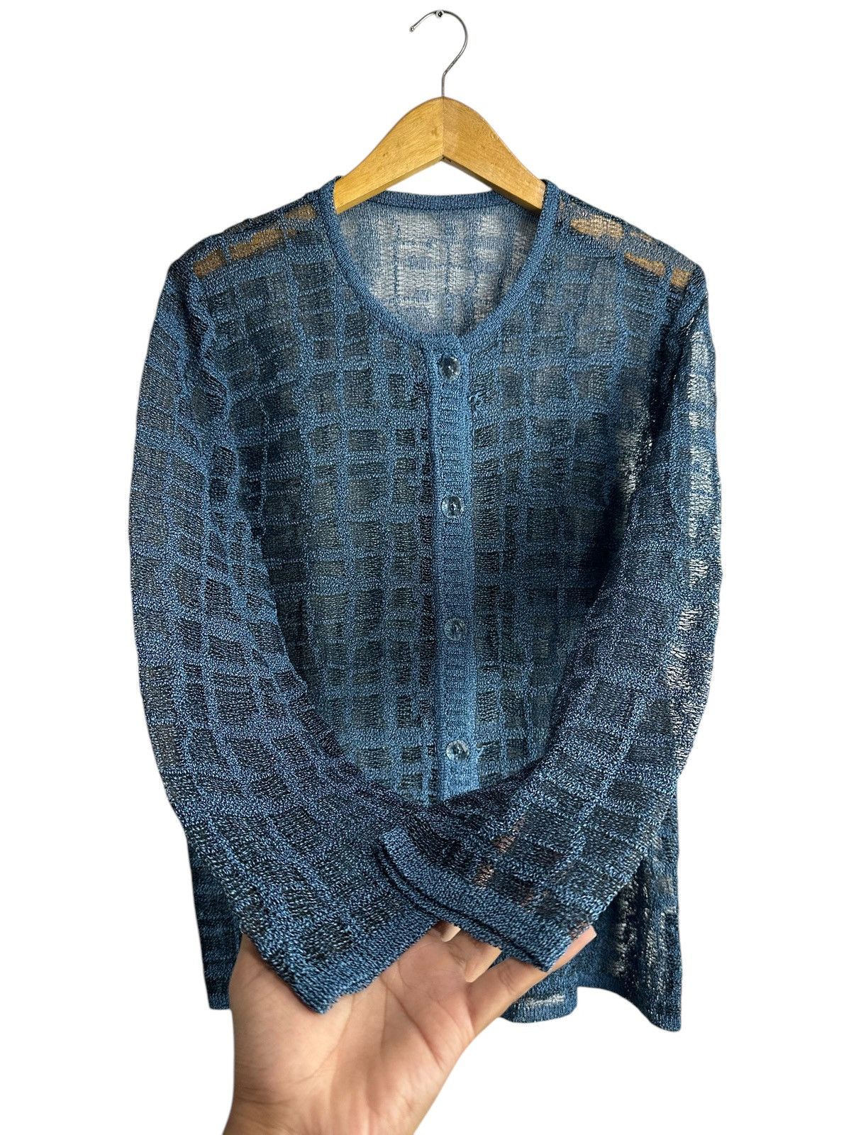 Issey Miyake Undefined MESH TRANSPARENT SHIRT ISSEY YOHJI STYLE Size US M / EU 48-50 / 2 - 4 Thumbnail