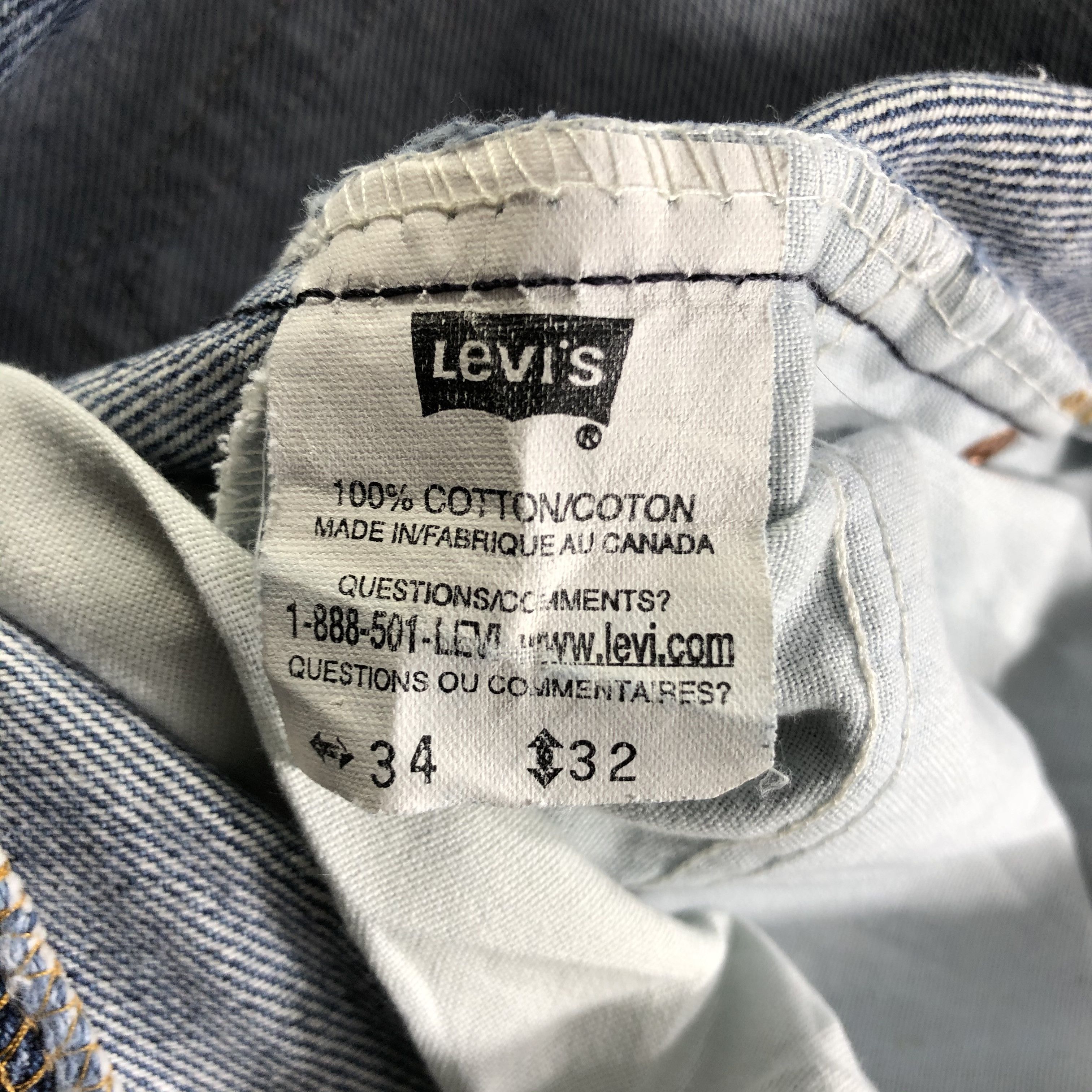 Levi's × Vintage Vintage 90s Levis Jeans-JM3500 Size 34" / US 12 / IT 48 - 10 Thumbnail