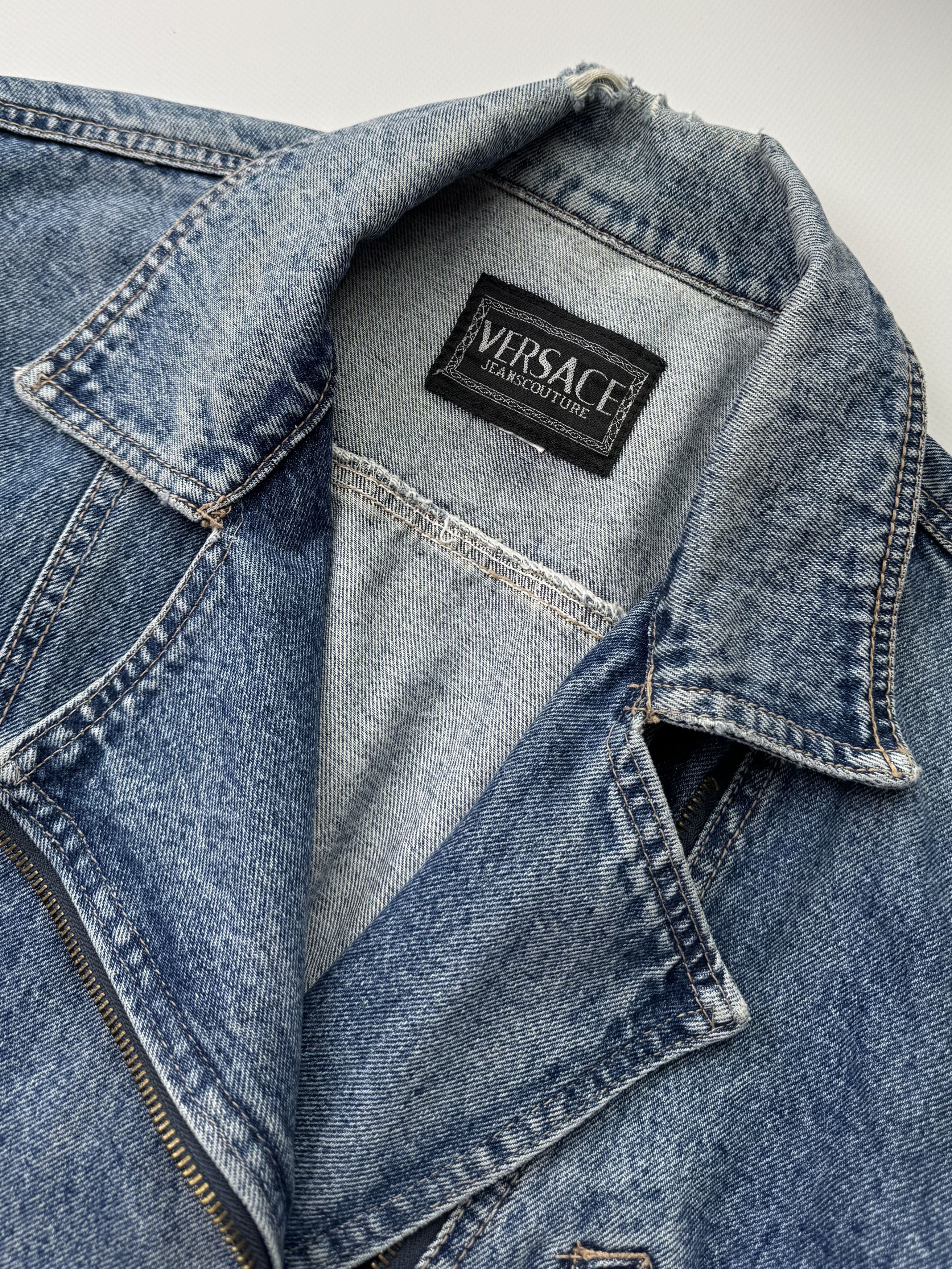 Versace Jeans Couture Versace Jeans Couture 80's Denim Jacket (145) Size M / US 6-8 / IT 42-44 - 6 Thumbnail