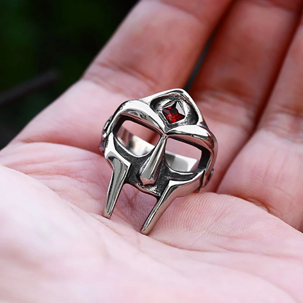 Jewelry Gothic Vintage Mask Ring Size ONE SIZE - 1 Thumbnail