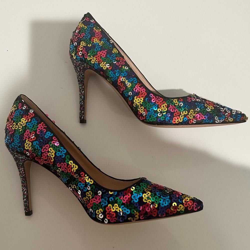 Kate Spade Kate Spade Valerie Rainbow Sequin High Heel Pumps 9.5 Size US 9.5 / IT 39.5 - 5 Thumbnail