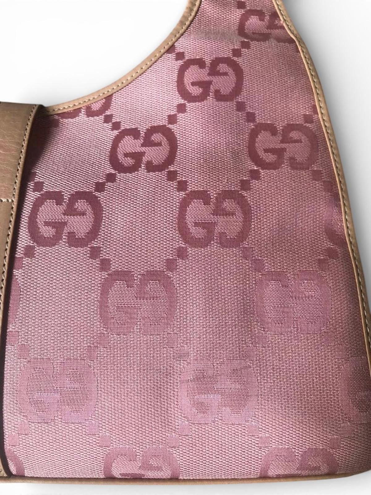 Gucci Gucci - Pink GG Monogram Canvas Shoulder Bag Size ONE SIZE - 9 Thumbnail