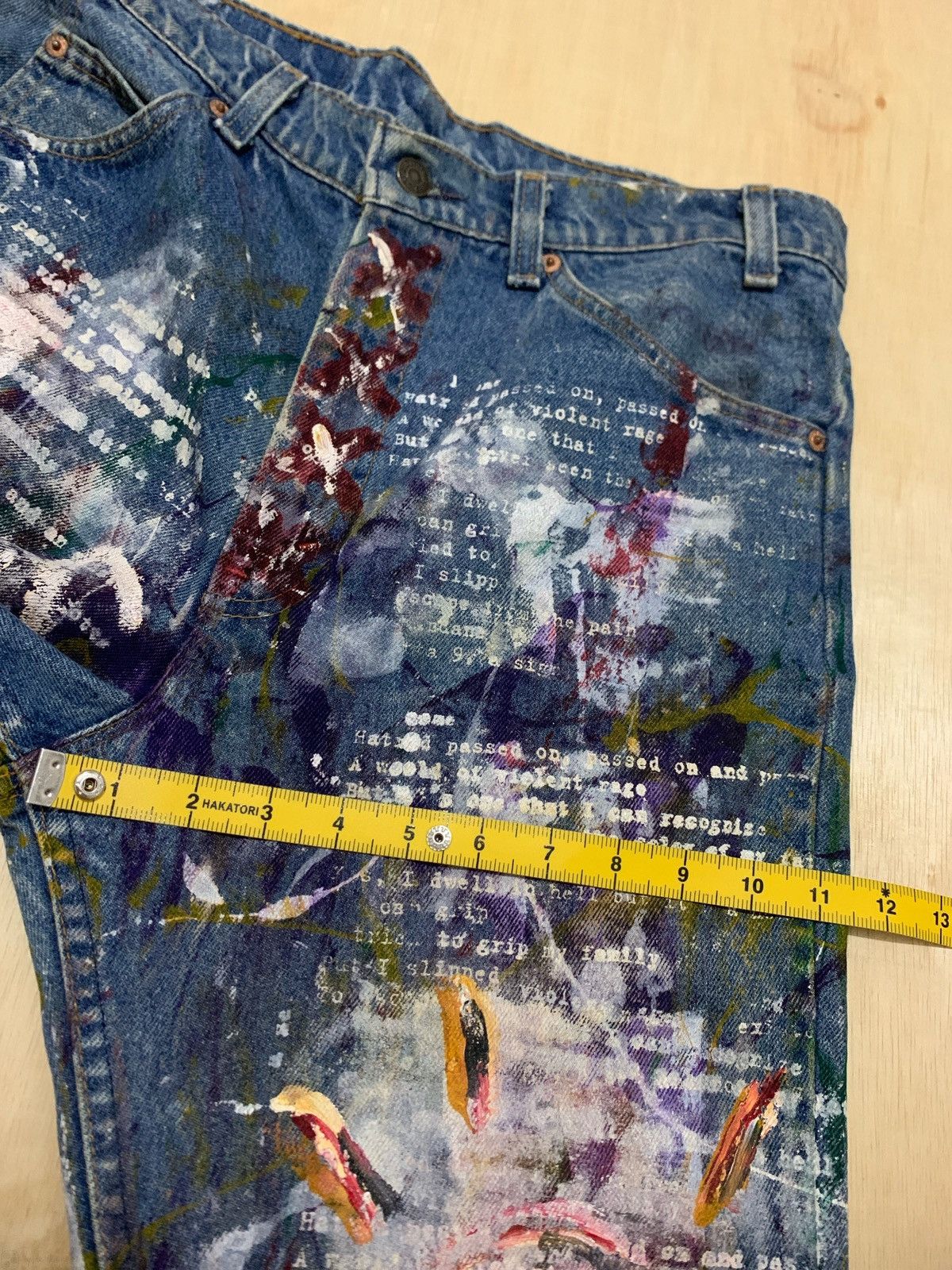 Levi's × Vintage Vintage Rare Levis 517 Orange Tab Painter Denim Jeans Size US 34 / EU 50 - 16 Thumbnail