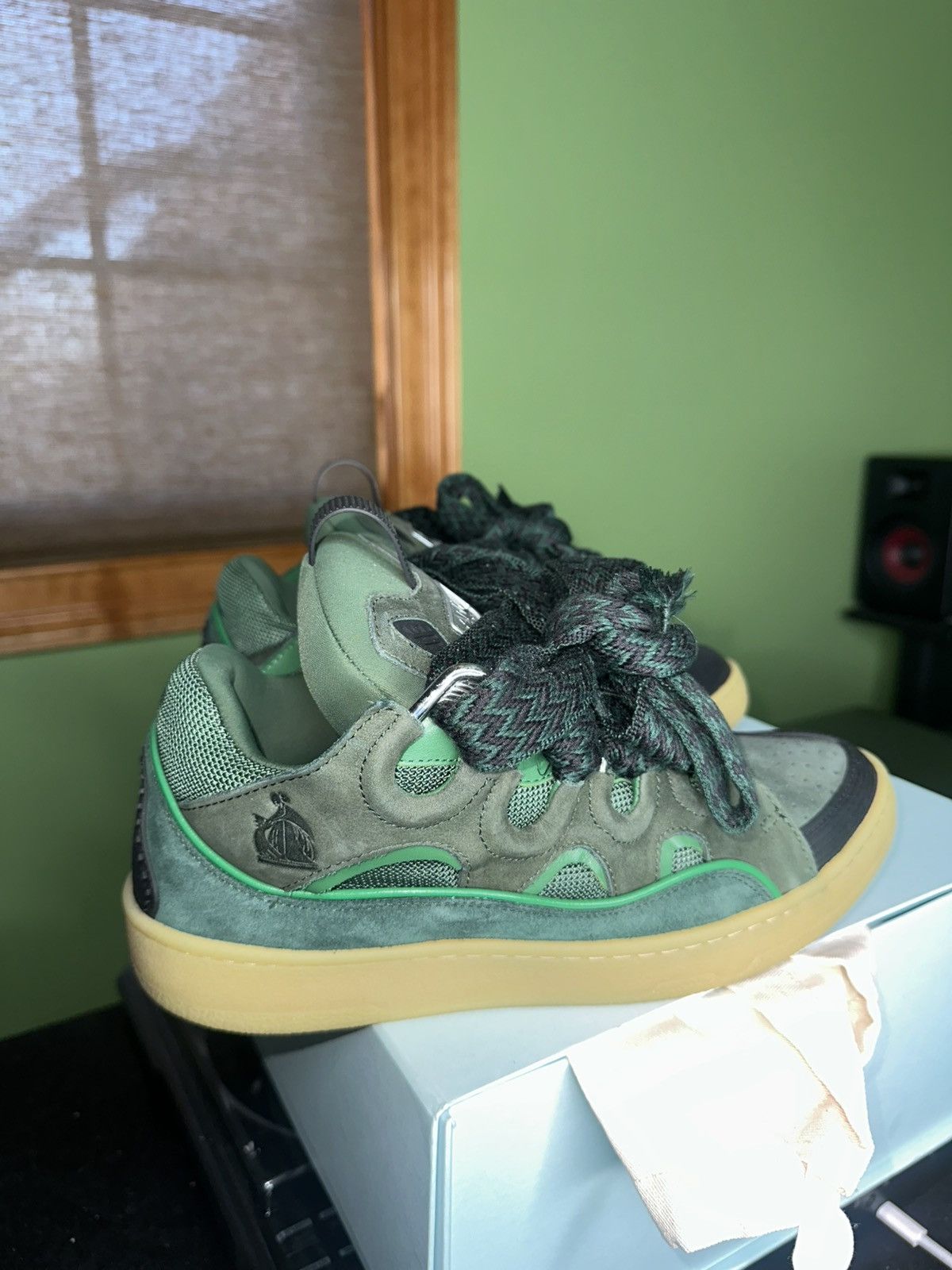 Lanvin Lanvin curb sneaker | Green | Grailed