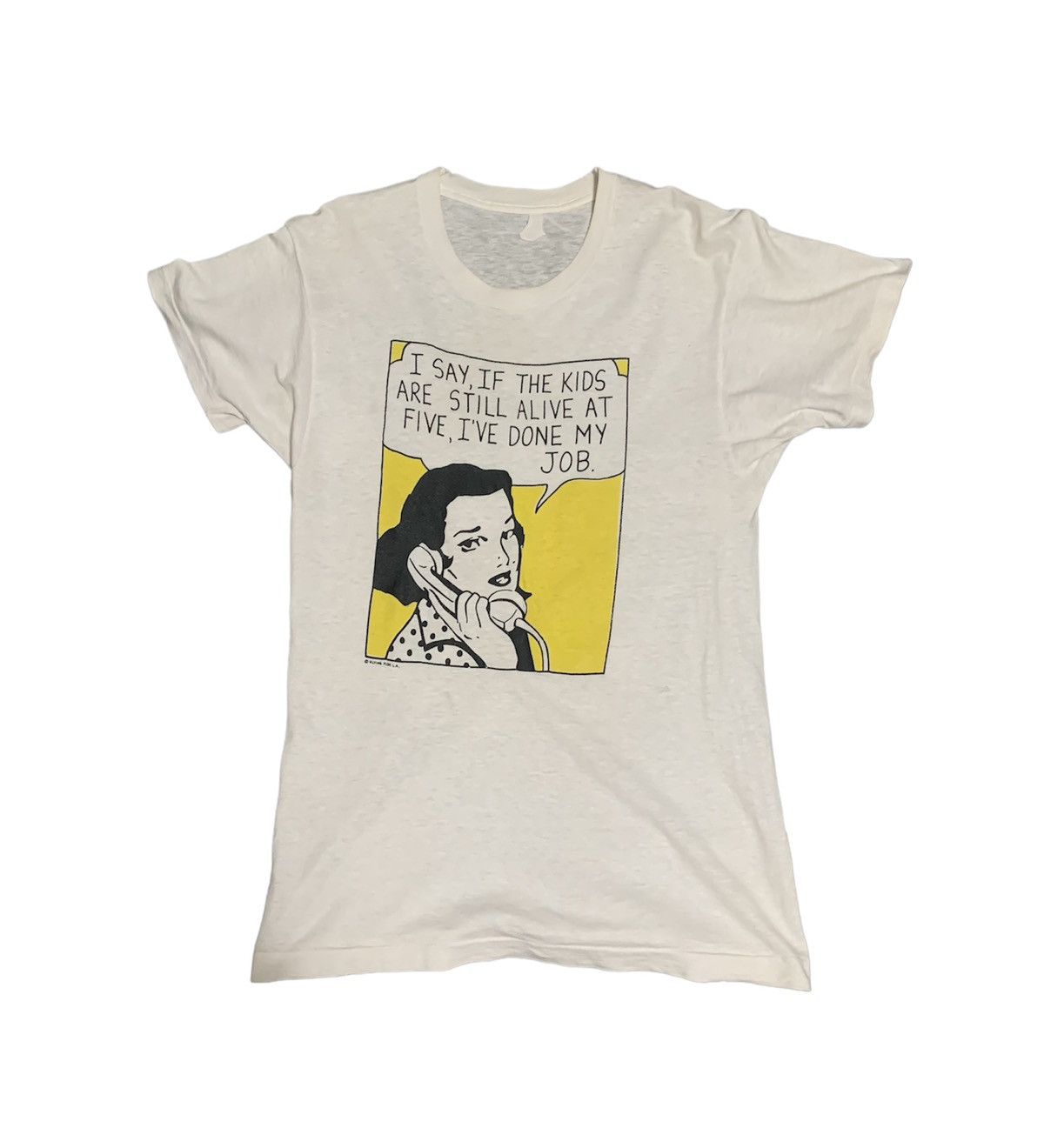 Vintage Vintage 70s Pop Art Tee Size US M / EU 48-50 / 2 - 1 Thumbnail