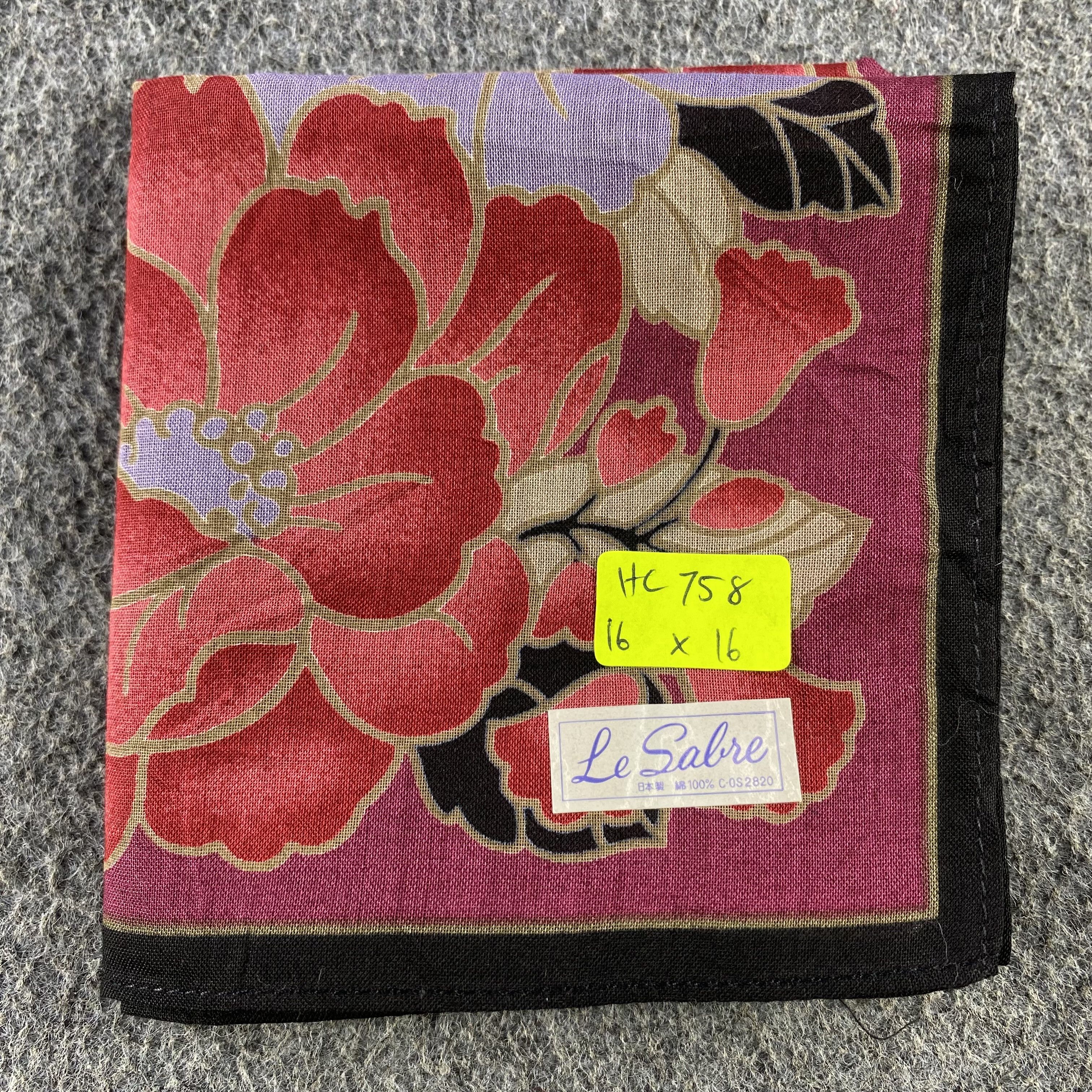 Vintage Handkerchief/Neckerchief/Bandana HC758 Size ONE SIZE - 5 Thumbnail