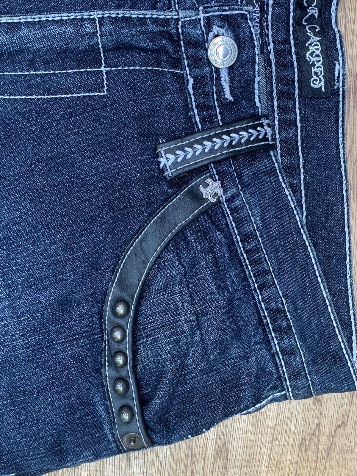 Other Black Carpet Baggy Denim Pants Size US 34 / EU 50 - 21 Thumbnail