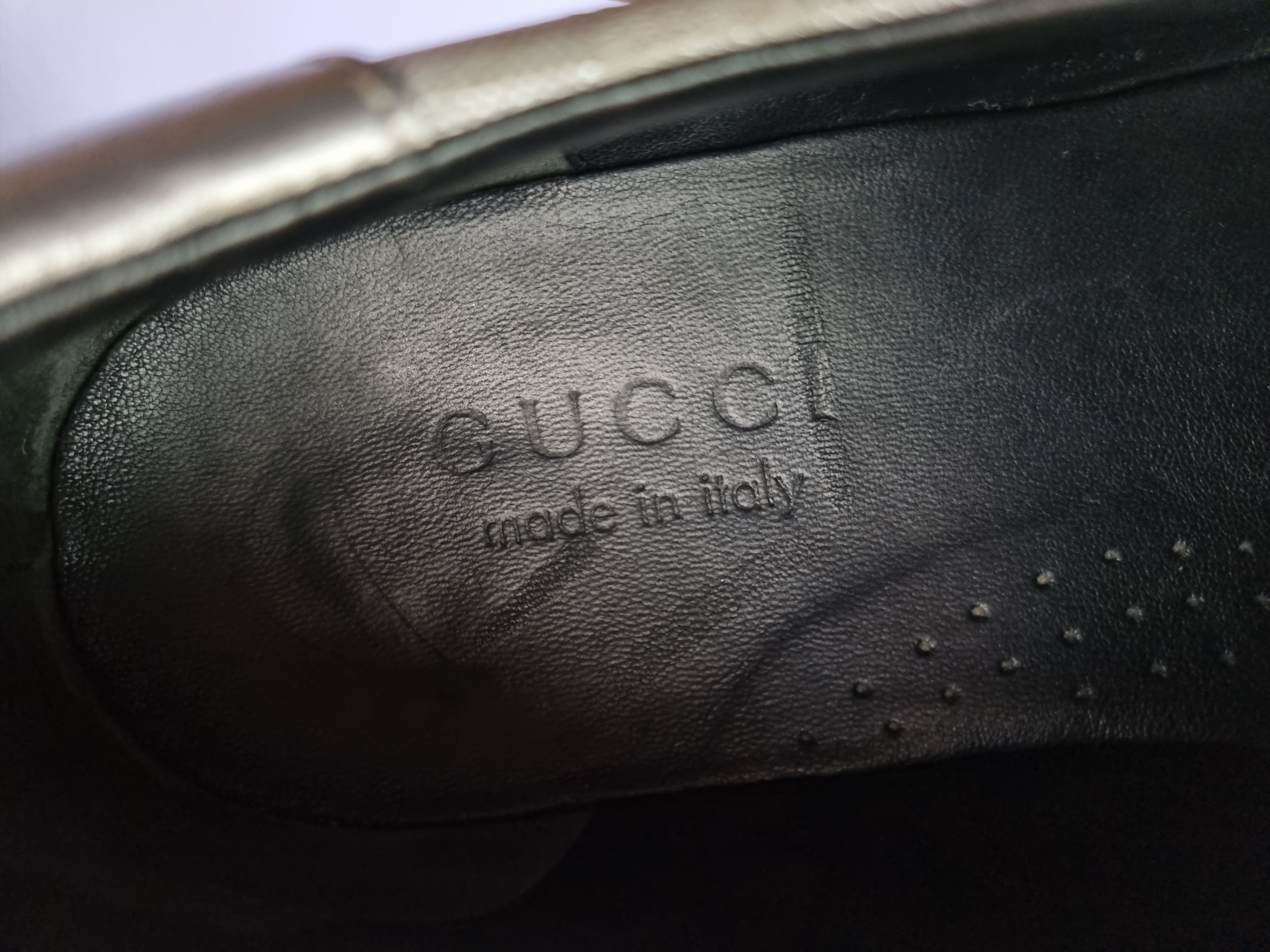 Gucci × Vintage Gucci Monogram Leather Metallic Italian Sneakers 091838 Size US 8 / EU 41 - 7 Thumbnail