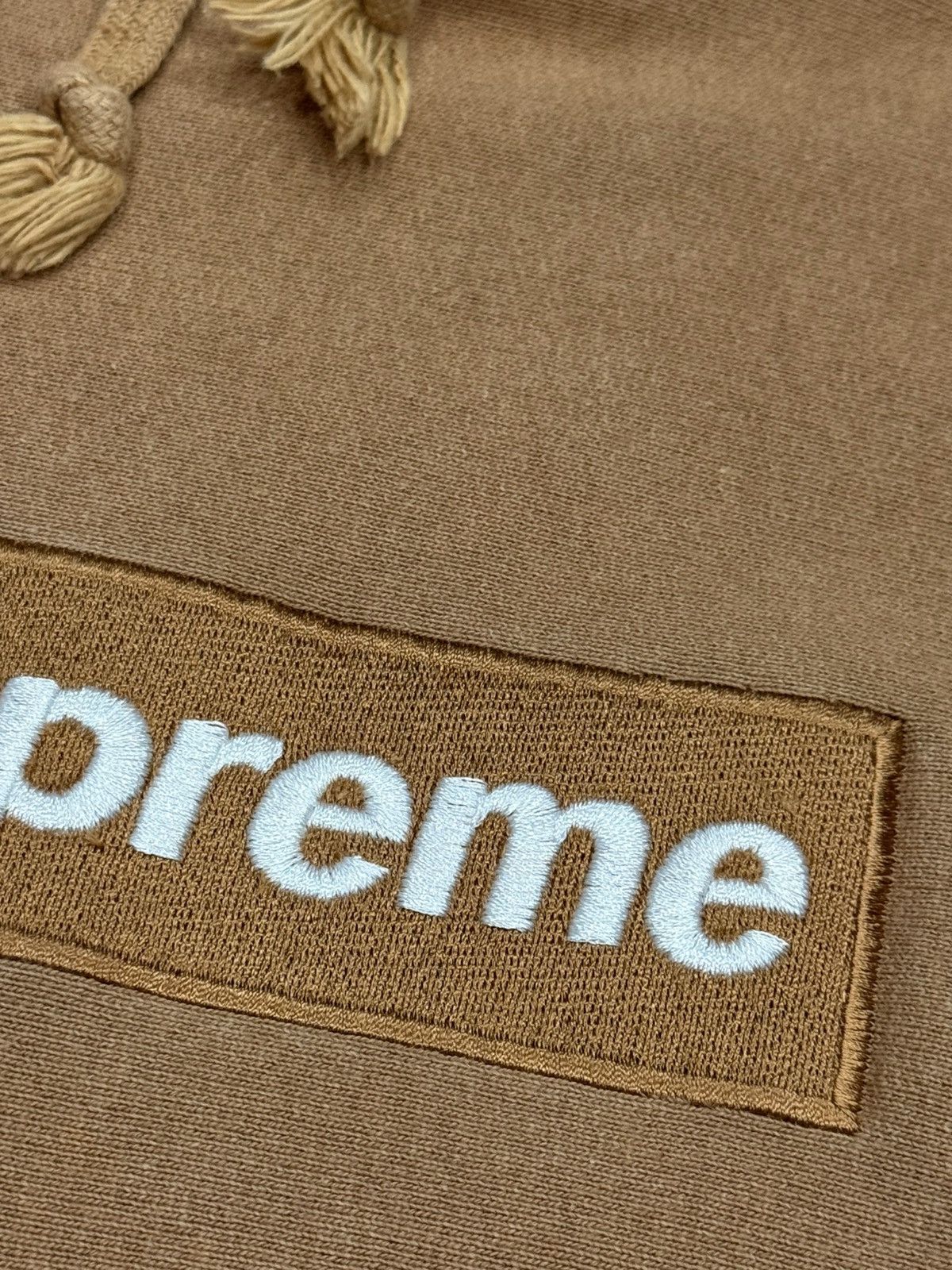 Supreme Supreme Khaki Box Logo Hoodie (2002) Size US L / EU 52-54 / 3 - 4 Thumbnail
