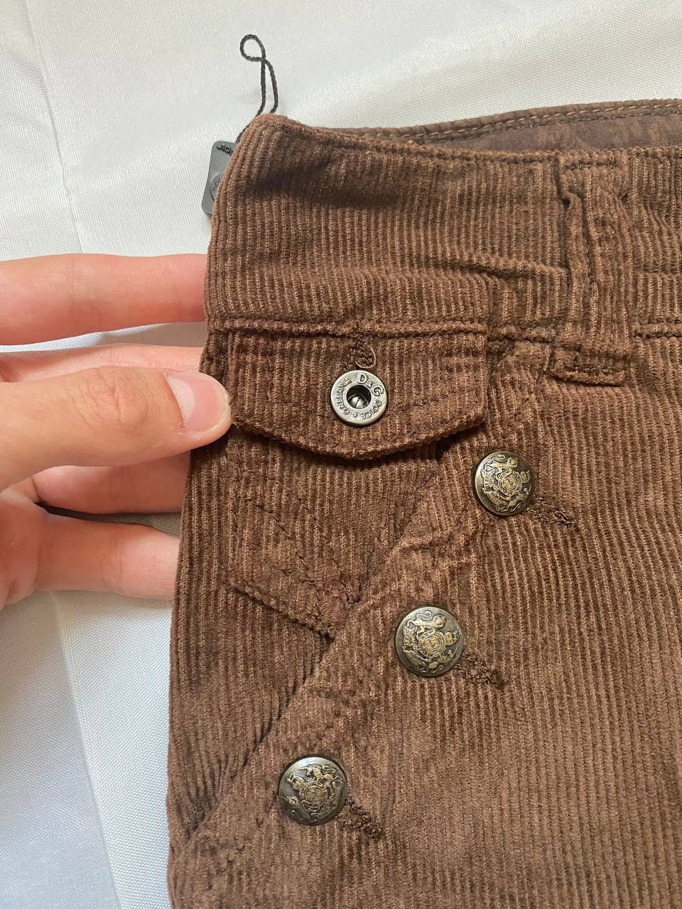 Dolce & Gabbana × Jean × Vintage Vintage Dolce & Gabbana Velvet Jeans Y2K Size 28" / US 6 / IT 42 - 10 Thumbnail