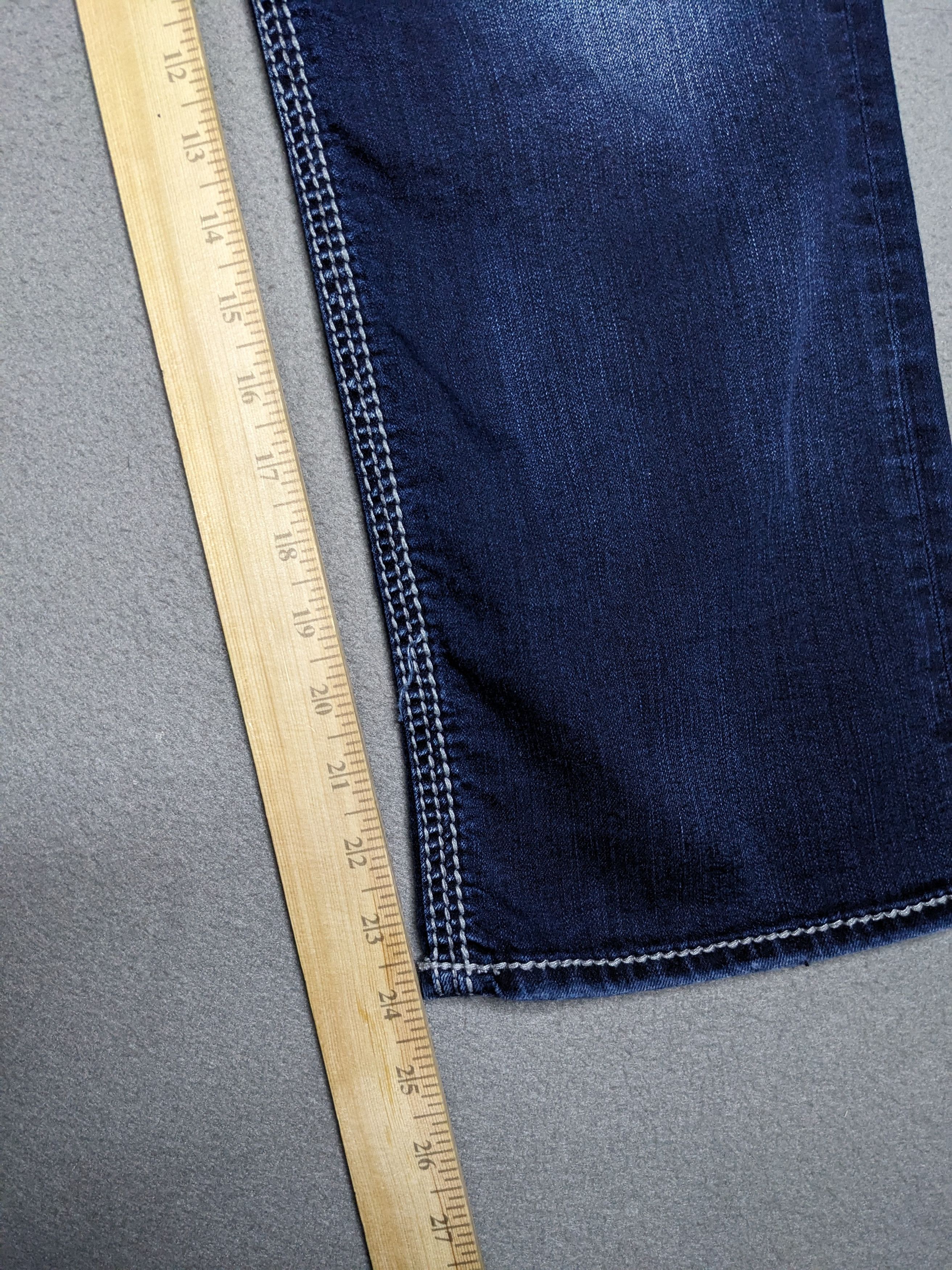 Silver Jeans Co. Silver Jeans Suki Mid Capri 33x24 Y2K Denim Western Dark Size 33" - 17 Thumbnail