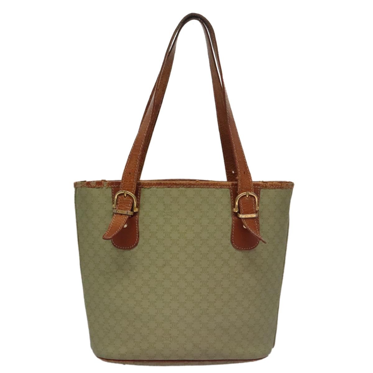 Celine CELINE Macadam Canvas Tote Bag Beige Size ONE SIZE - 3 Thumbnail
