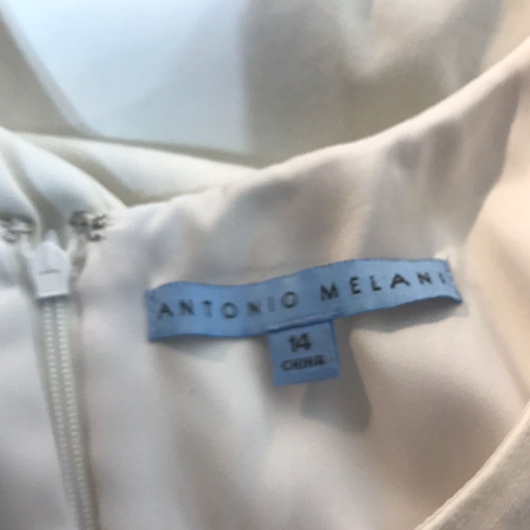 Vintage ANTONIO MELANI White Sleeveless Midi Career Dress Womens Size 14 Size XL / US 12-14 / IT 48-50 - 6 Thumbnail