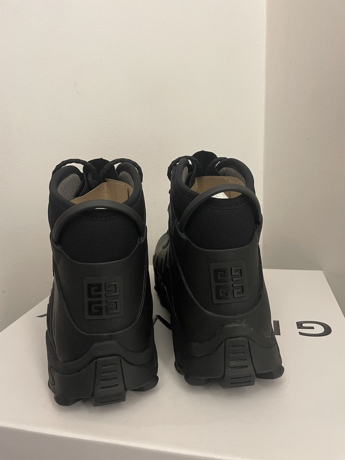 Givenchy Bogs lace up boots in rubber and neoprene Size US 11 / EU 44 - 8 Thumbnail