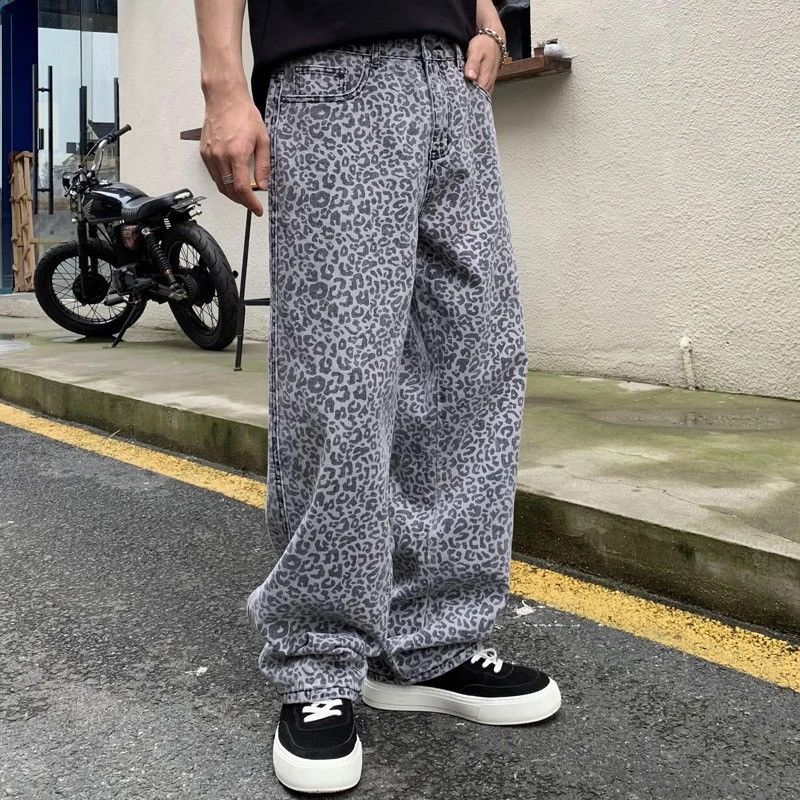 Japanese Brand × Vintage Streetwear Leopard Print Loose Casual Jeans Pants Size US 30 / EU 46 - 2 Thumbnail