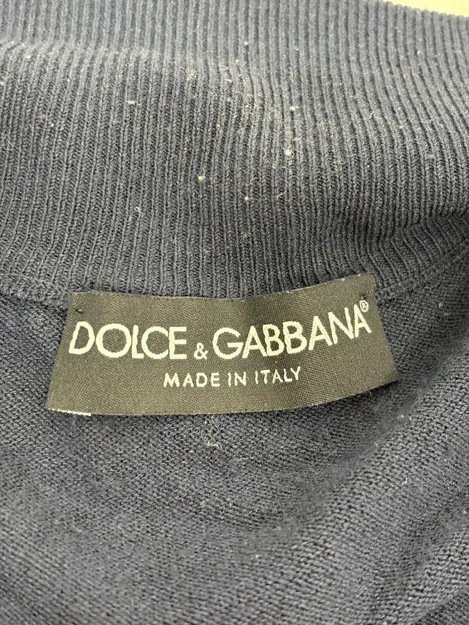 Dolce & Gabbana SS2008 Dolce & Gabbana Navy Wool Classy Cardigan Size US M / EU 48-50 / 2 - 12 Thumbnail