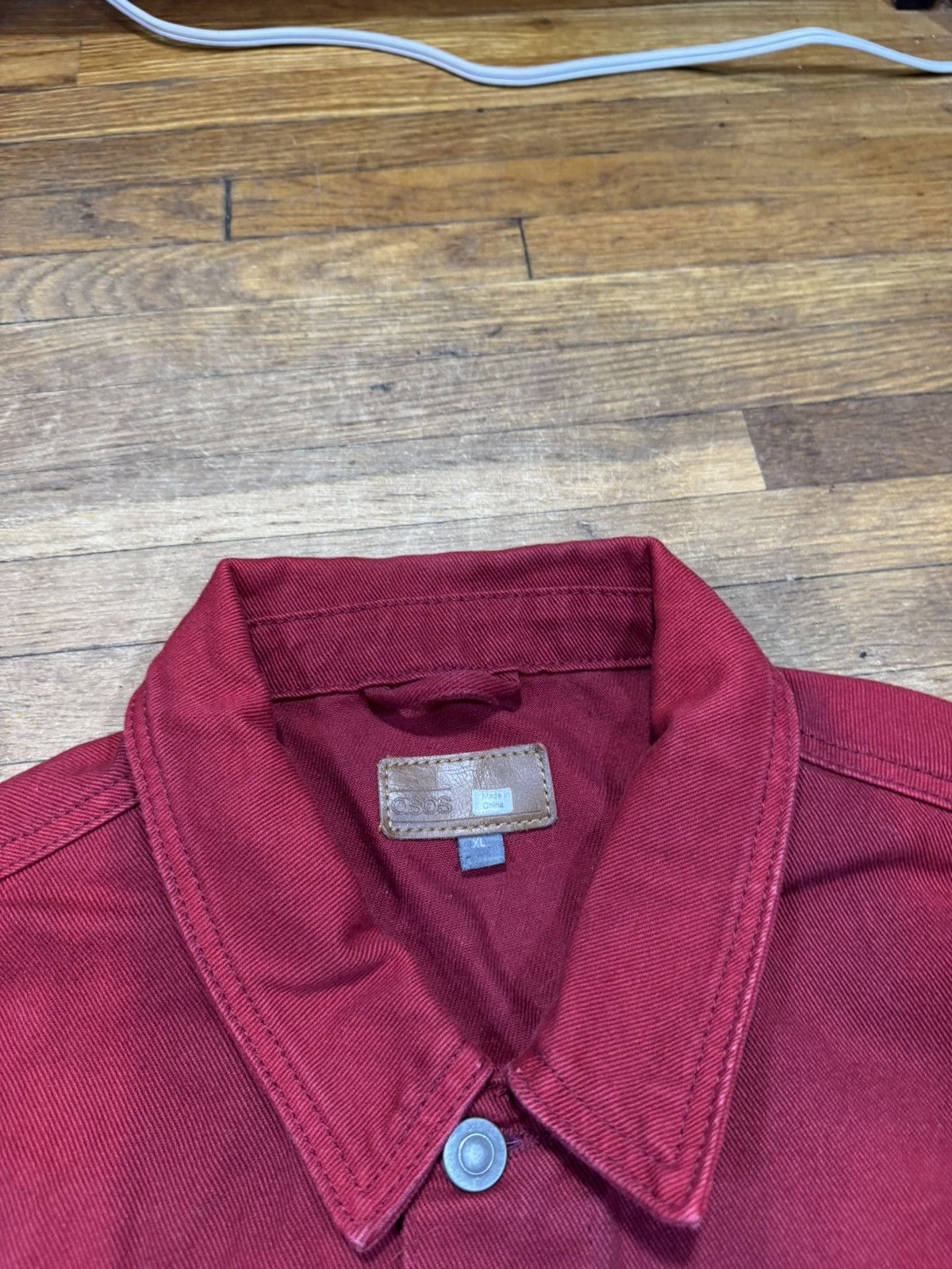 Vintage Vintage Red Denim Jacket Size US XL / EU 56 / 4 - 3 Thumbnail