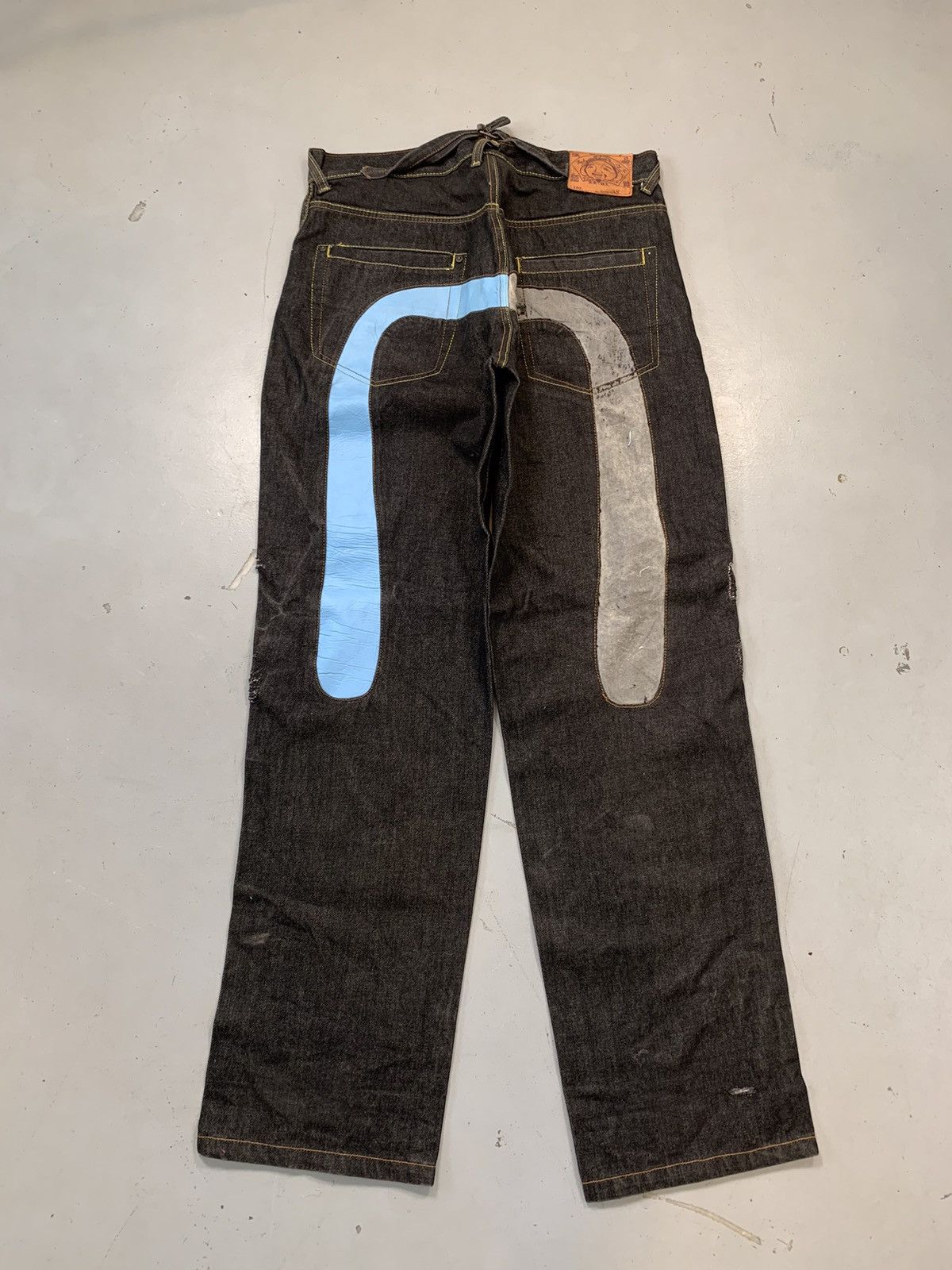 Vintage Vintage Evisu inspired diecock seagull printed denim Size US 36 / EU 52 - 1 Thumbnail