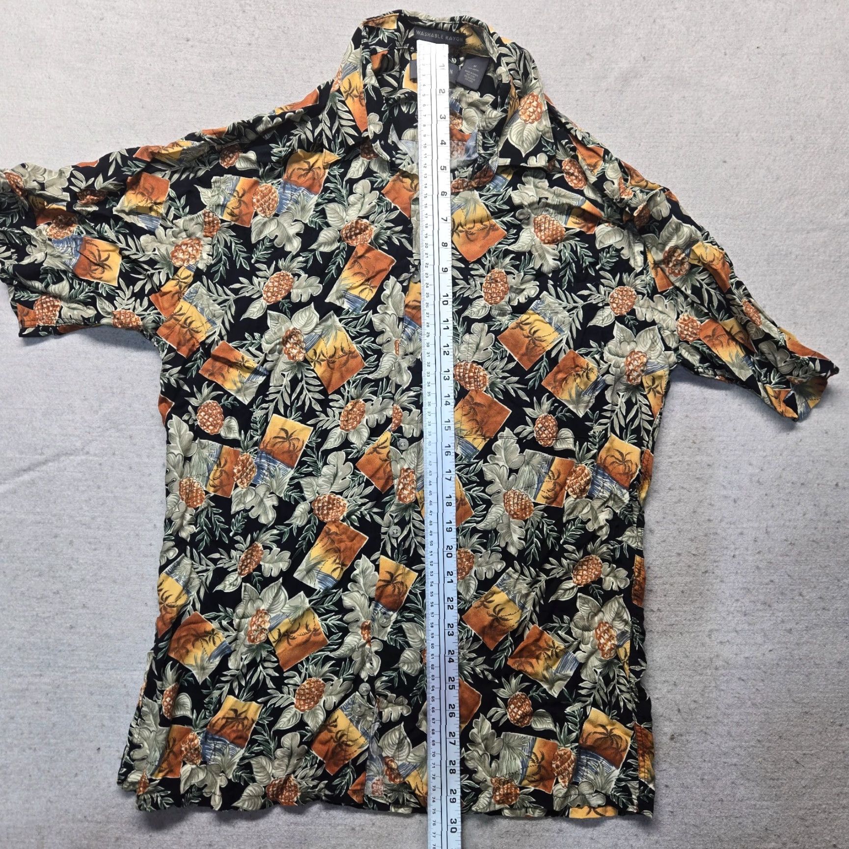 Van Heusen Van Heusen Shirt Men's M Medium Tropical Hawaiian Beach Hawaii Coastal Button Up Size US M / EU 48-50 / 2 - 6 Thumbnail