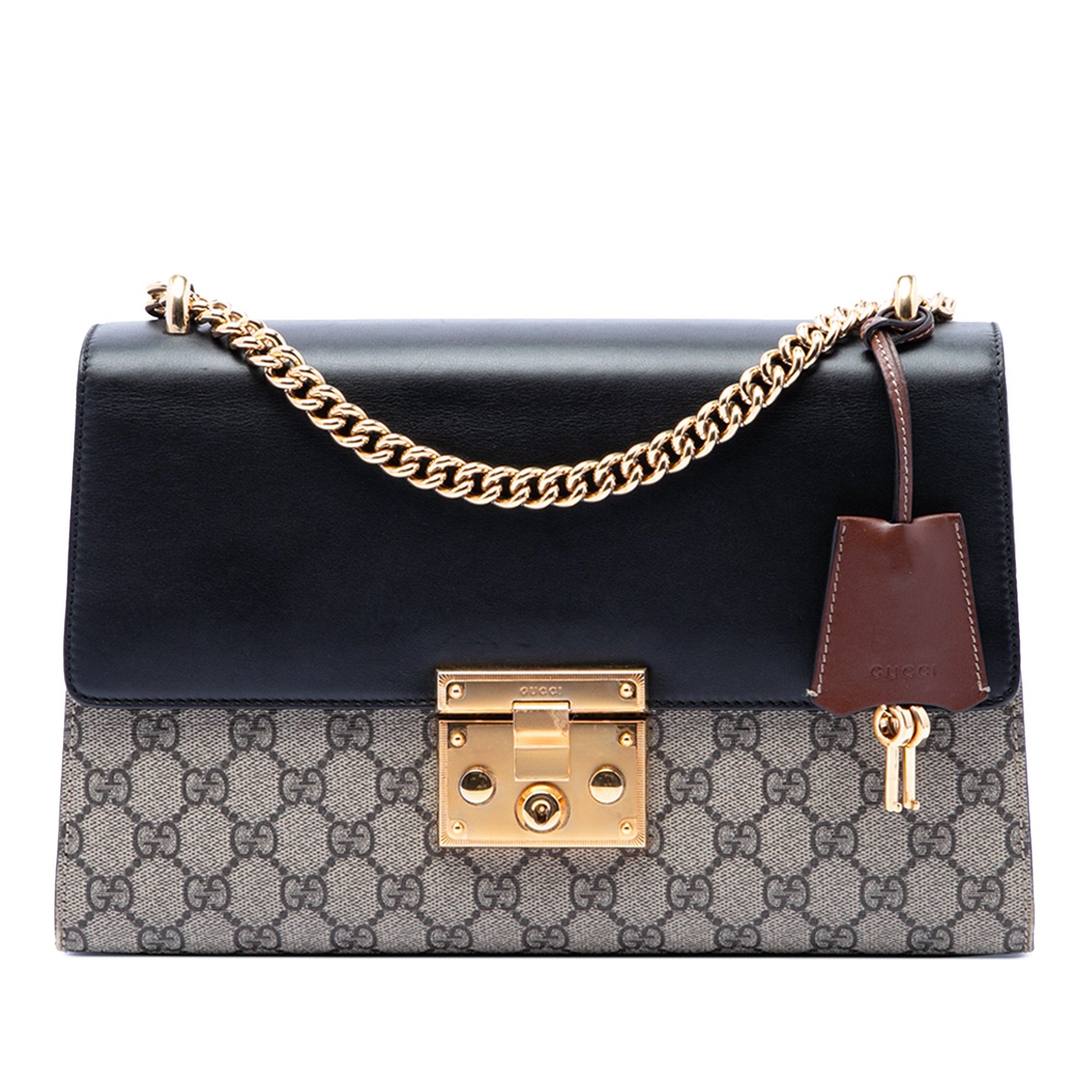 Gucci Medium GG Supreme Padlock Shoulder Bag Size ONE SIZE - 1 Thumbnail