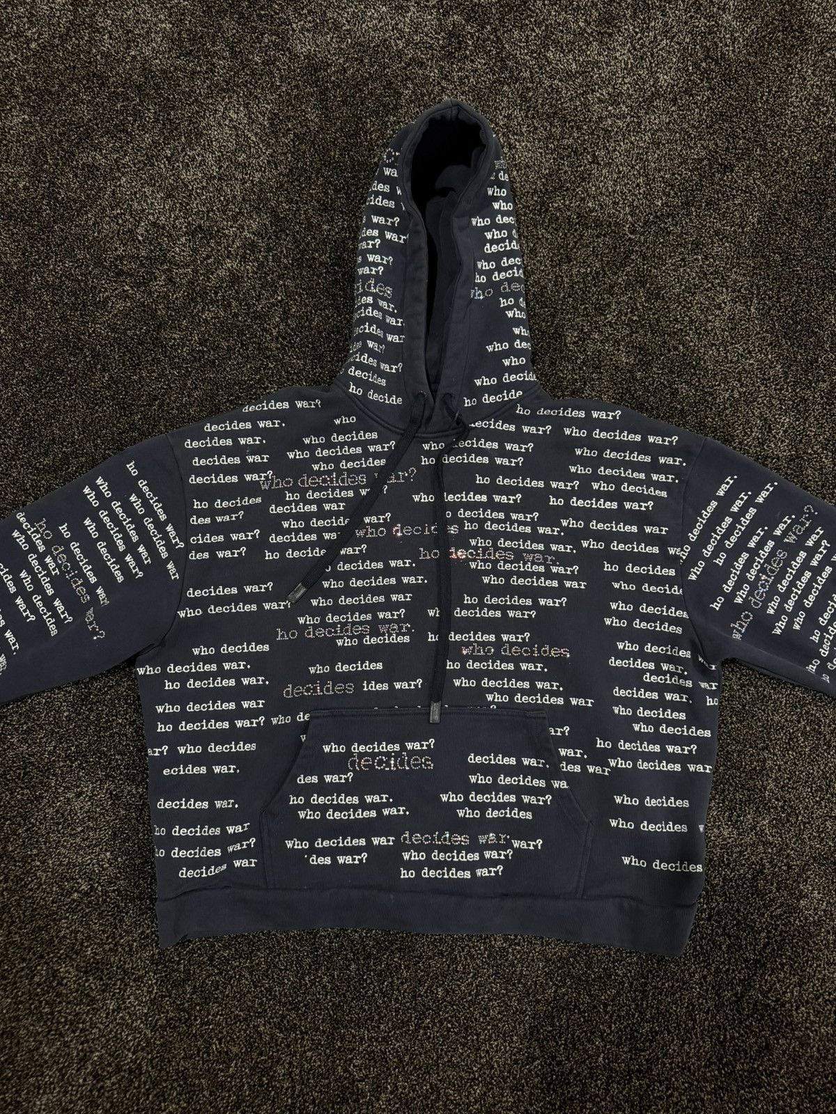 Who Decides War Who Decides War WDW Flared Scripture Dark Blue Hoodie Size US L / EU 52-54 / 3 - 7 Thumbnail