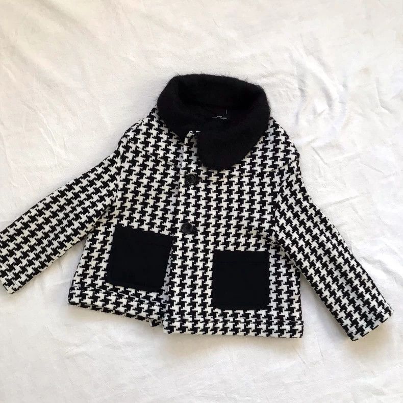 Comme des Garcons Comme Des Garcons Wool turtleneck houndstooth coat Size S / US 4 / IT 40 - 9 Thumbnail