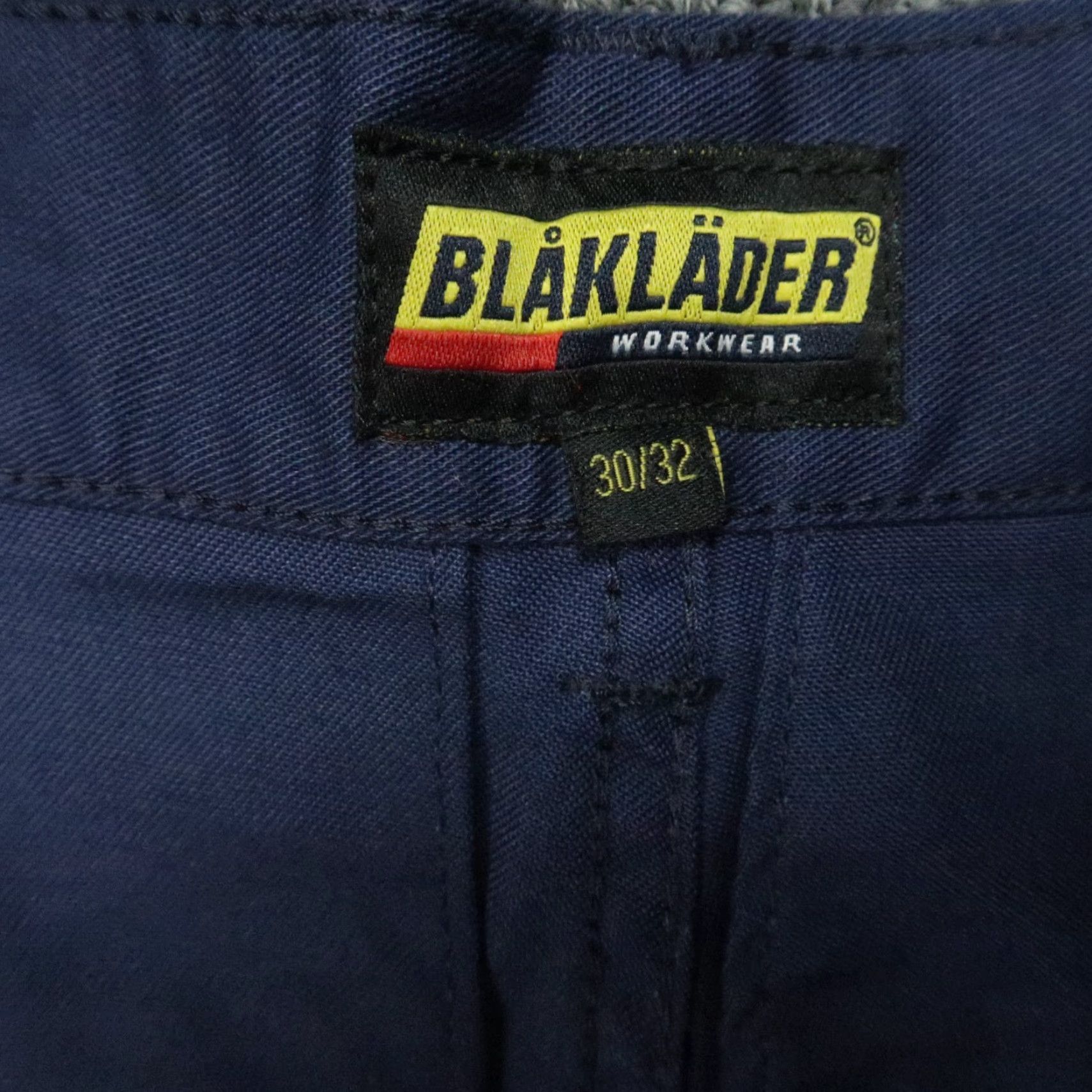 Vintage Blaklader Pants Men 30x32 Blue Cargo Canvas Workwear Utility Pants Size US 30 / EU 46 - 3 Thumbnail