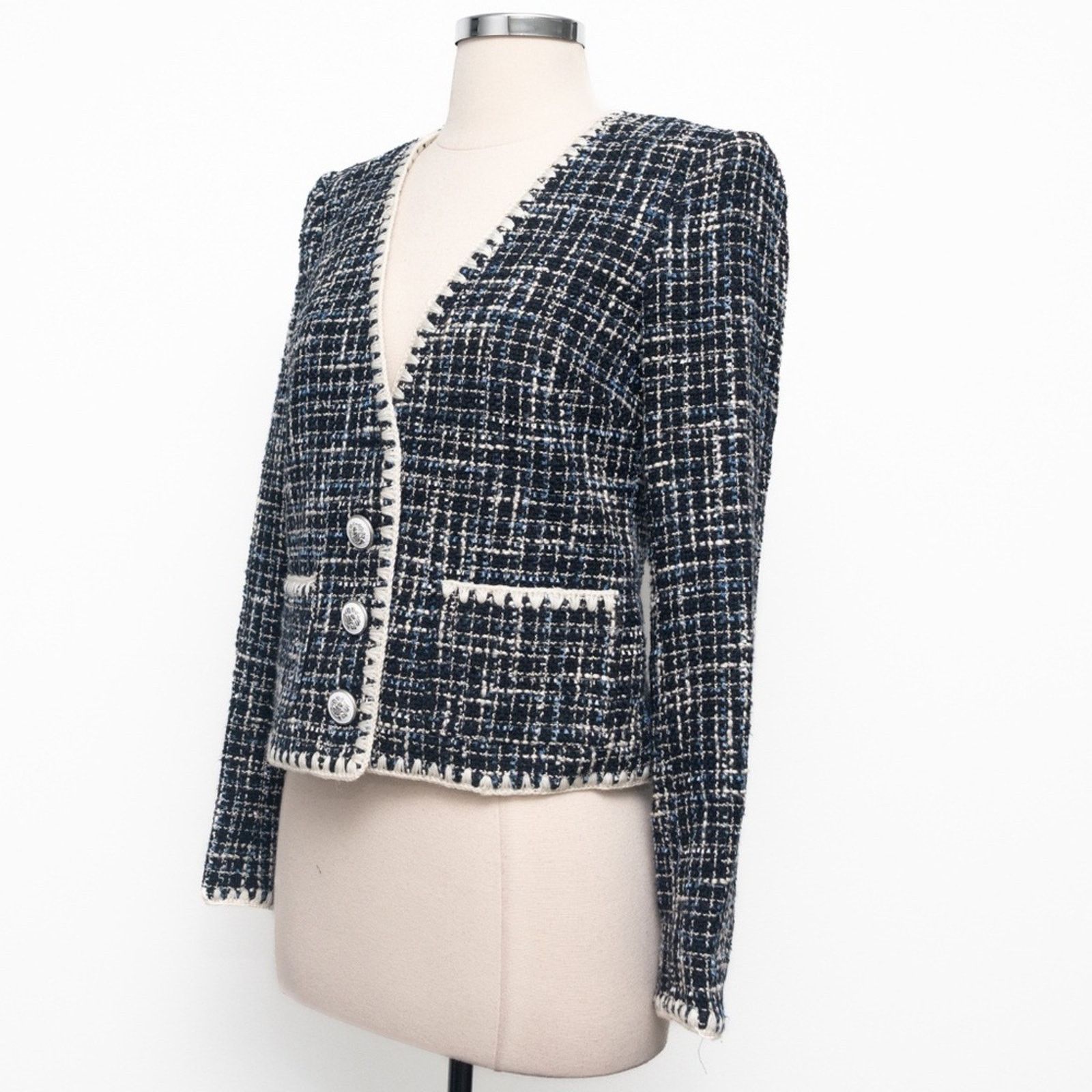 Veronica Beard Veronica Beard. Bosea cotton-blend tweed blazer. Size XS / US 0-2 / IT 36-38 - 10 Thumbnail