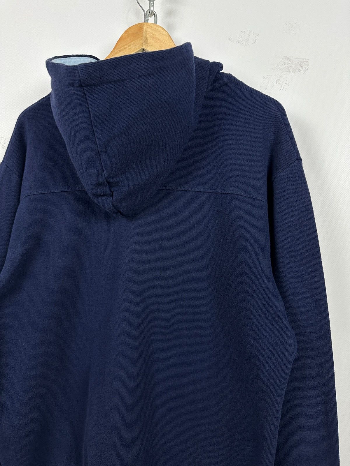 Yves Saint Laurent Vintage Yves Saint Laurent YSL Navy Blue Zip Up Hoodie Size US L / EU 52-54 / 3 - 14 Thumbnail