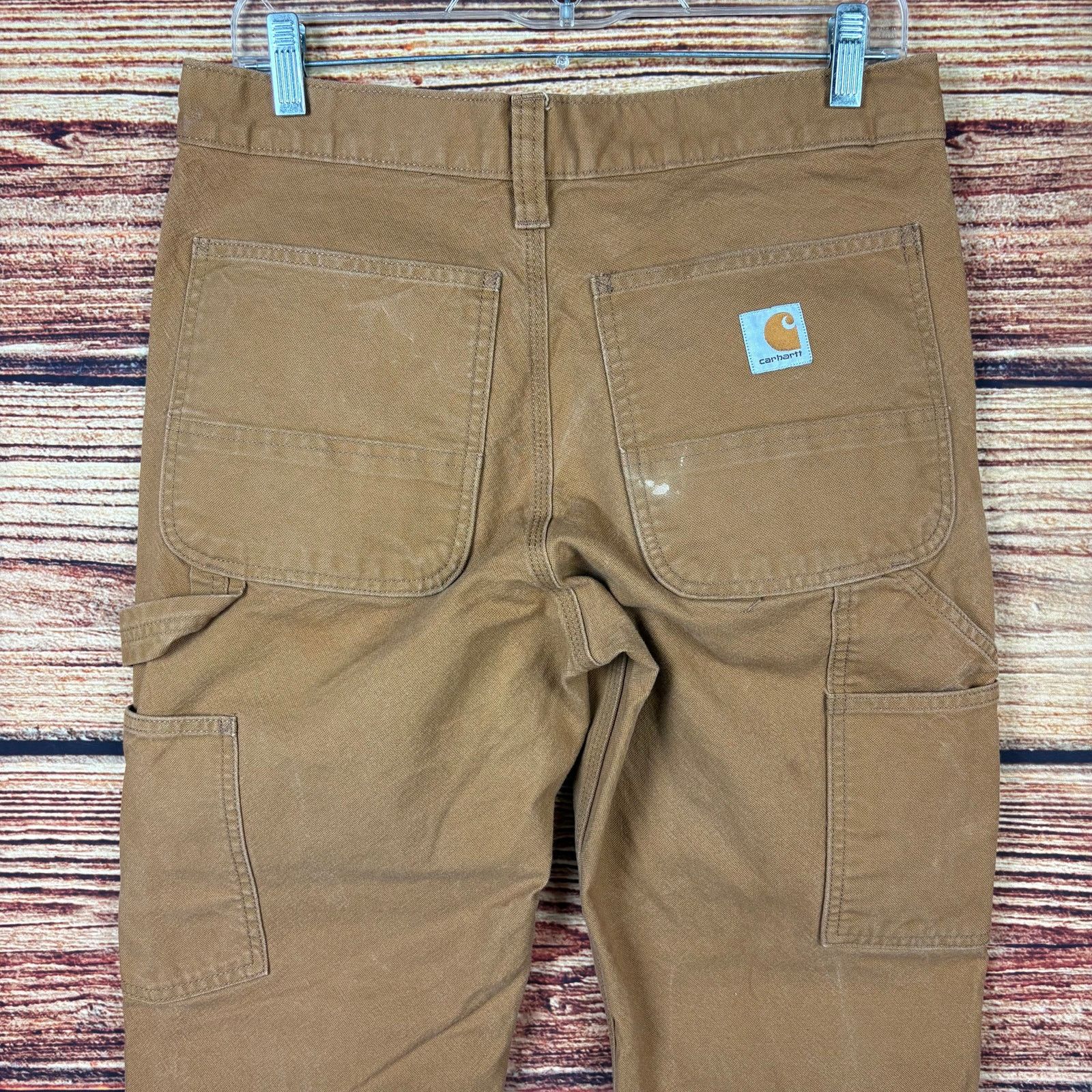 Carhartt Carhartt Duck Canvas Brown Double Knee Denim Jeans Size US 31 - 8 Thumbnail