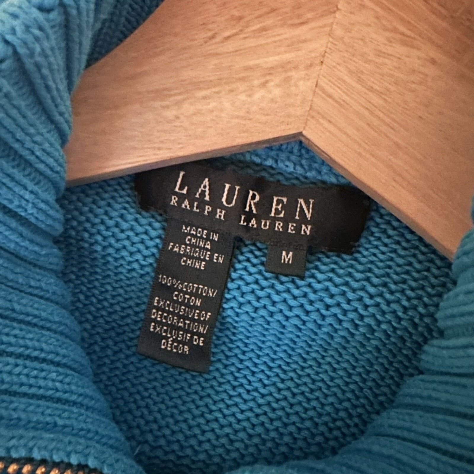 Lauren Ralph Lauren Lauren Ralph Lauren Sweater Cable Zip Boat Nautical Preppy Size M / US 6-8 / IT 42-44 - 3 Thumbnail