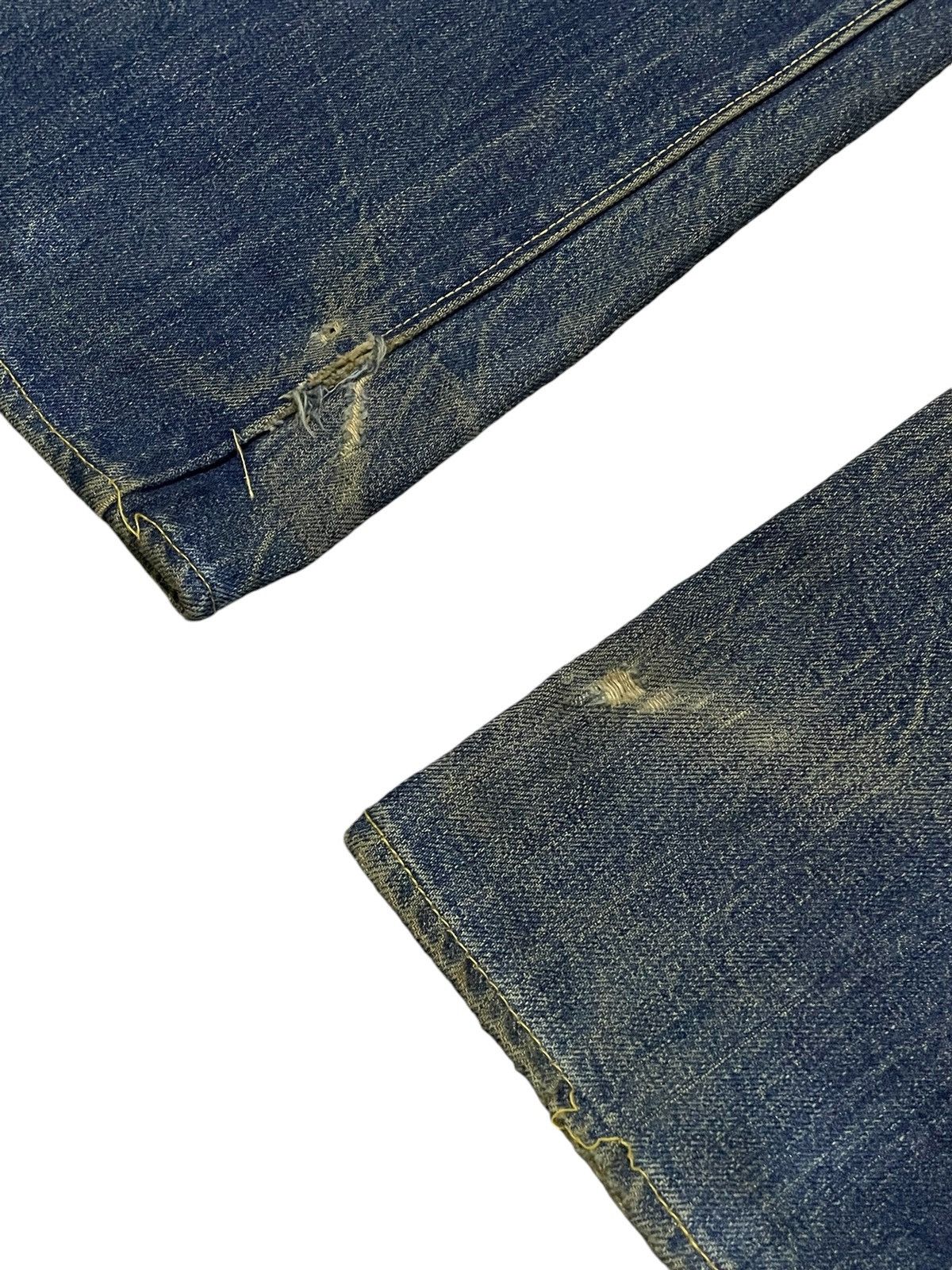 Kapital × Sugar Cane × Toyo Enterprises Vintage Sugar Canes 140z Hemp Green Selvedge Mud Wash Jeans Size US 29 - 12 Thumbnail