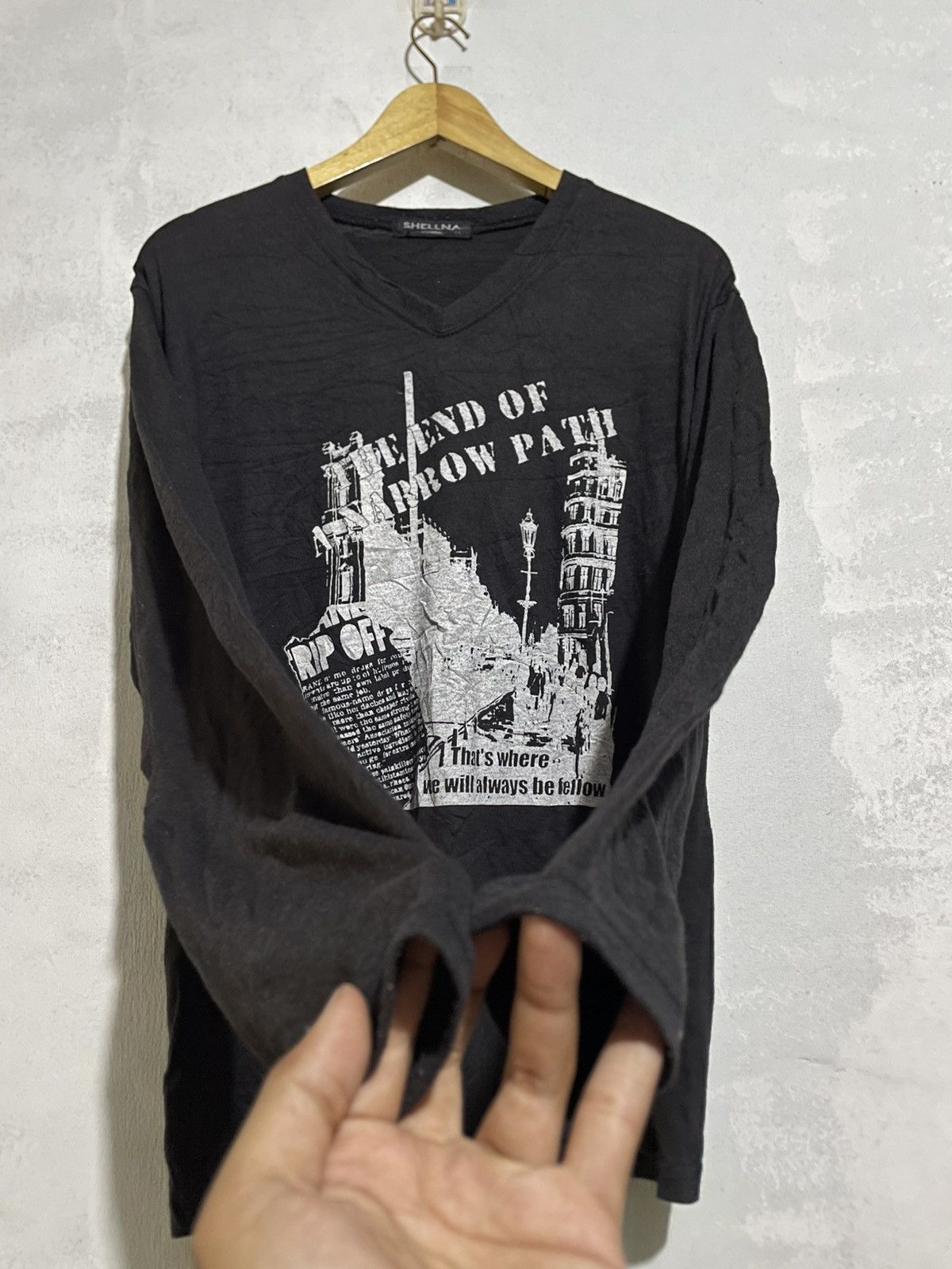 Le Grande Bleu (L.G.B.) Japanese Goth Poem Shellna Homme Size US M / EU 48-50 / 2 - 4 Thumbnail