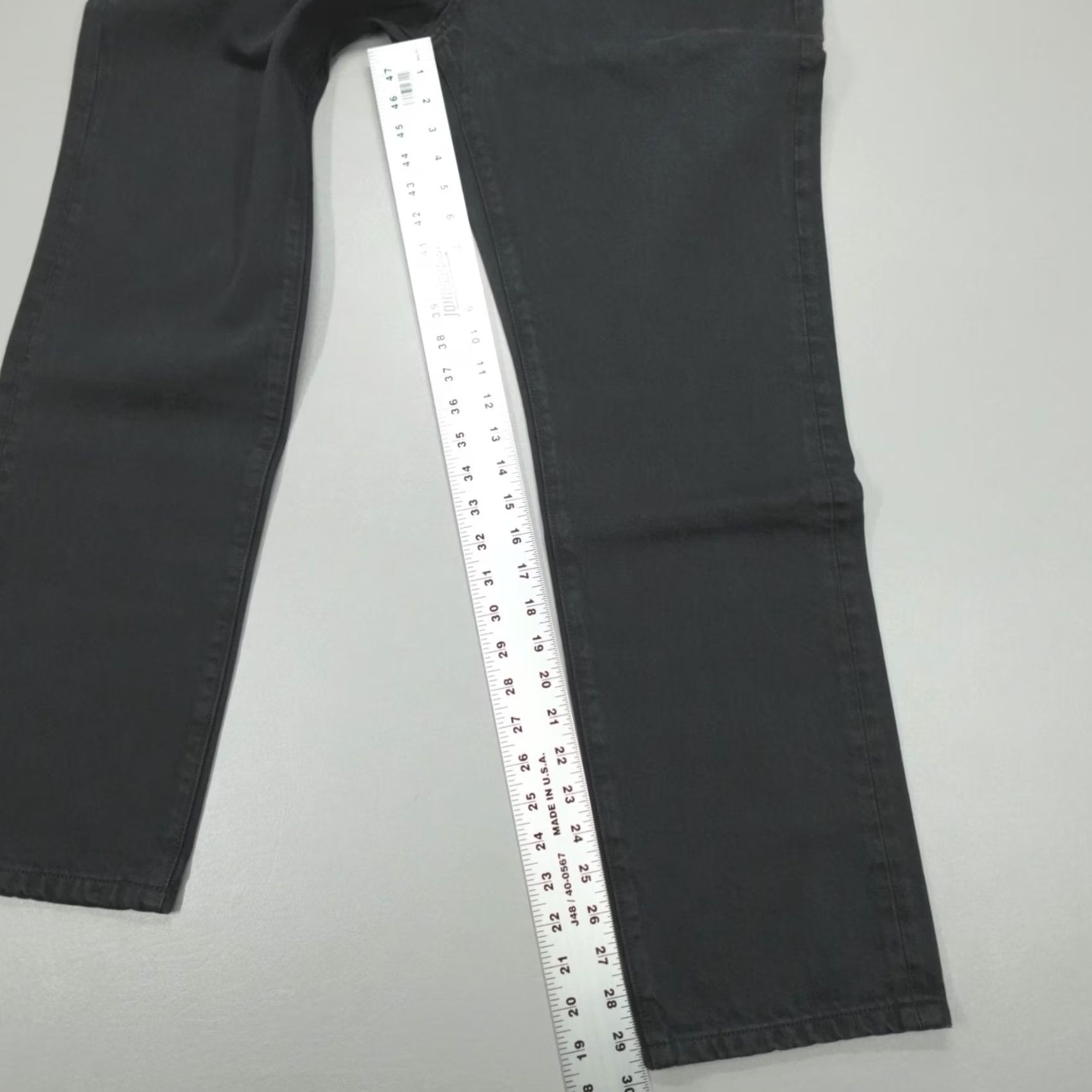 Outerknown Outerknown SEA Jeans Drifter Tapered Size 36x30 Organic Cotton Pitch Black Mens Jeans Casual Distressed Regular Fit 5-Pocket Denim Gold Button Closure Size US 36 / EU 52 - 7 Thumbnail