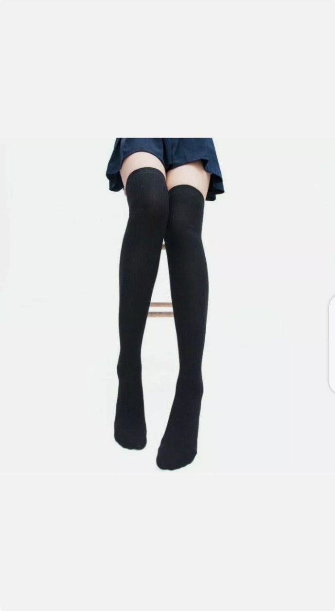 Societe Anonyme Ladies Top Stay Up Thigh High Over the Knee Socks Size ONE SIZE - 2 Thumbnail