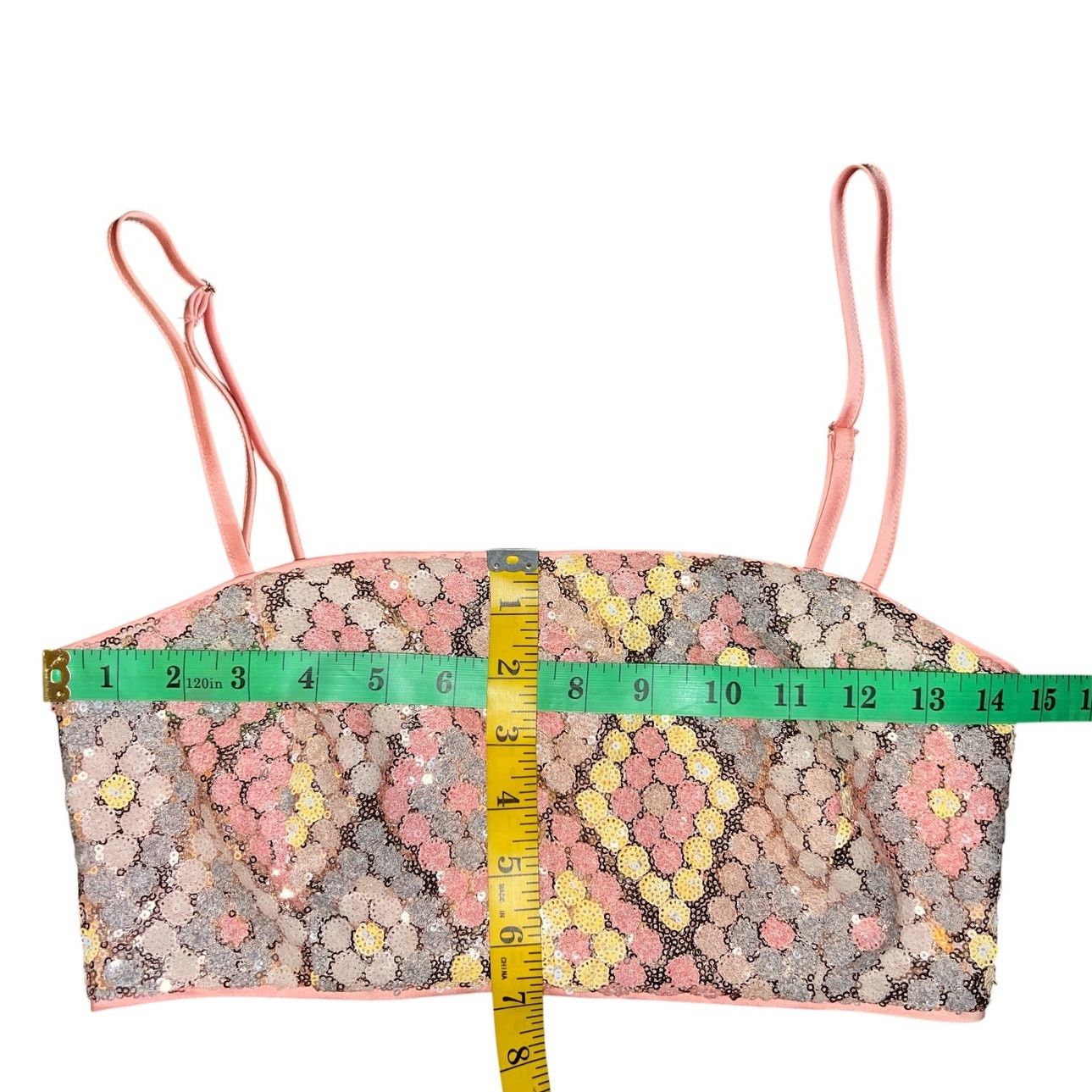 CAROLINE CONSTAS NWT Caroline Constas Sequin Crop Top Size 6 Size M / US 6-8 / IT 42-44 - 6 Thumbnail