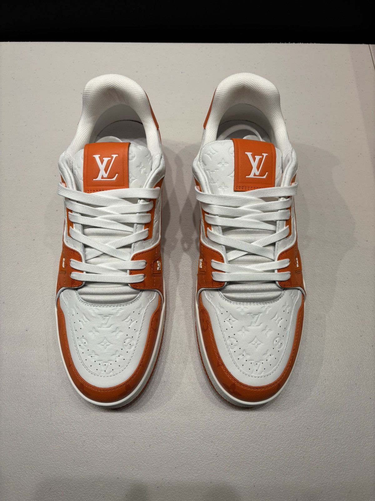 Louis Vuitton Louis Vuitton Orange Trainer Sneakers Size US 10 / EU 43 - 4 Thumbnail