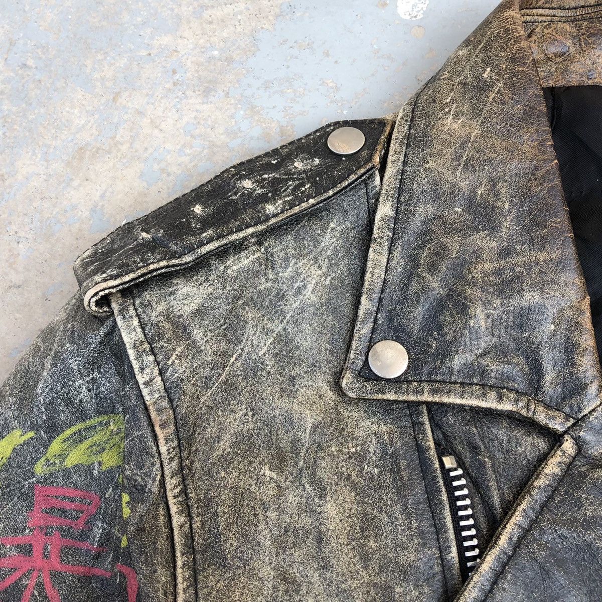 Vintage 🔥VTG Custom Saber Tiger Double Collar Inspired Lewis Leather Size US M / EU 48-50 / 2 - 14 Thumbnail