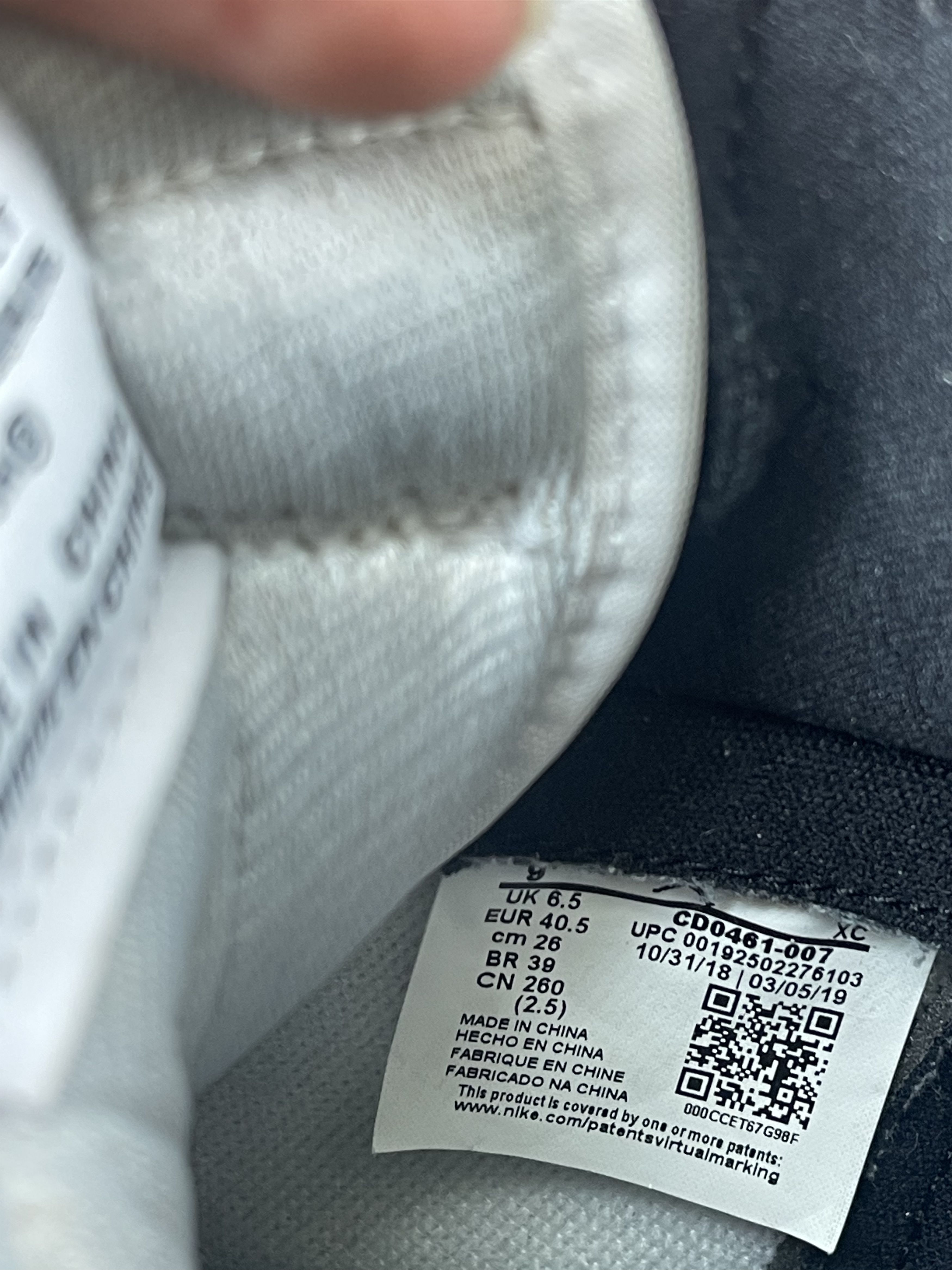Jordan Brand Air Jordan 1 Retro High OG Twist 2.0/ Panda Size US 9 / IT 39 - 7 Thumbnail