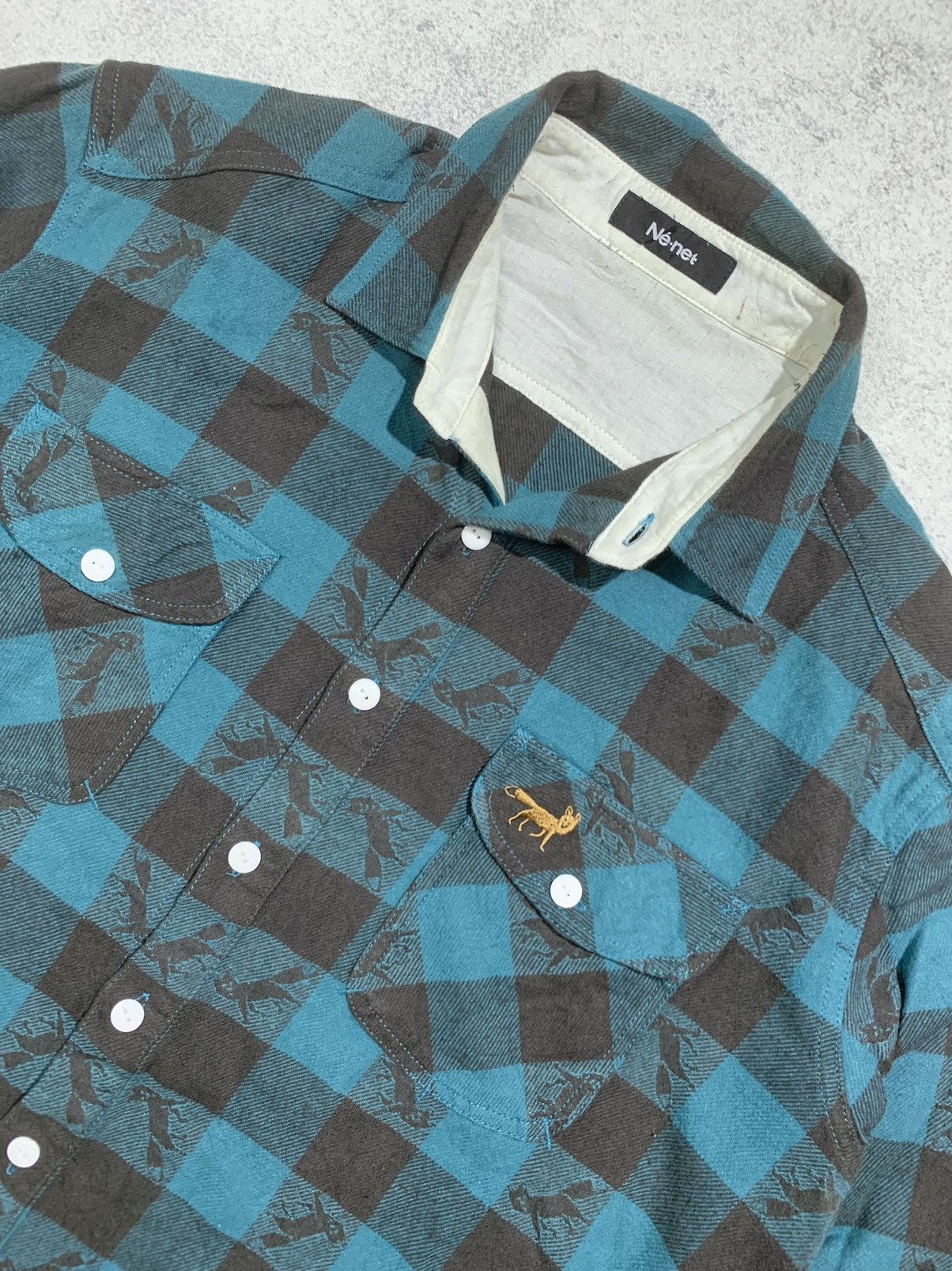 Issey Miyake × Ne-Net Vintage Net-Net shirts Size US XL / EU 56 / 4 - 3 Thumbnail