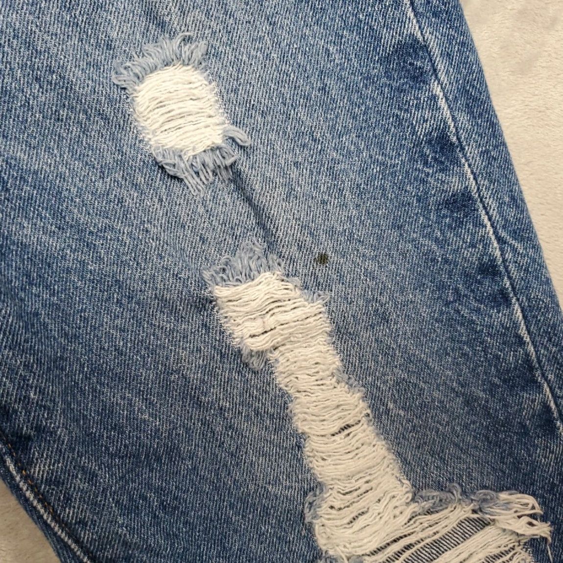 Denime VINTAGE Levis Premium Jeans Womens 26 Blue Denim Wedgie Straight Leg Button Fly Pants Size 26" / US 2 / IT 38 - 3 Thumbnail