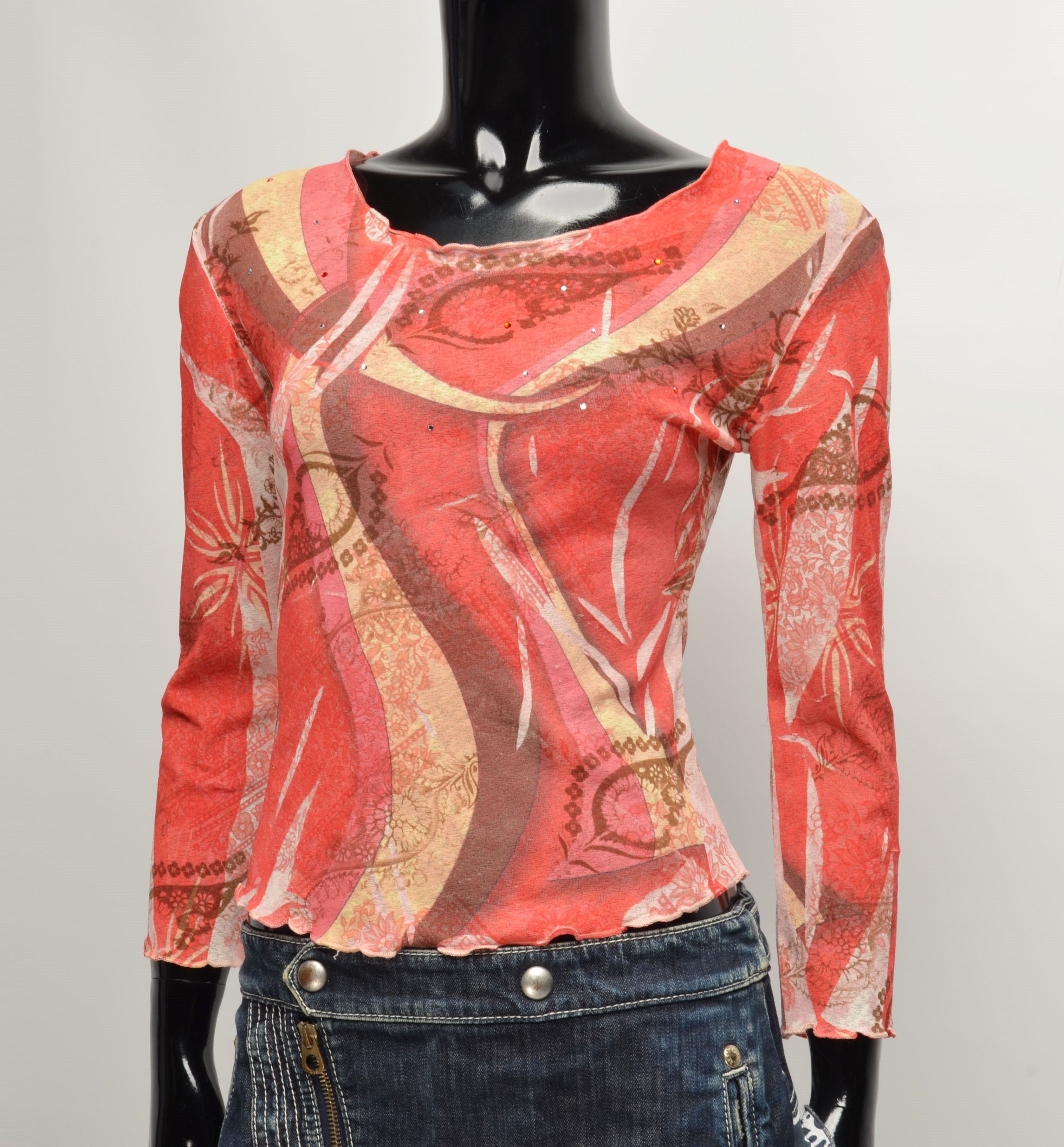 Vintage Suzanna Paris Vintage Y2K Mesh Fairy Long Sleeve Top Size M / US 6-8 / IT 42-44 - 2 Thumbnail