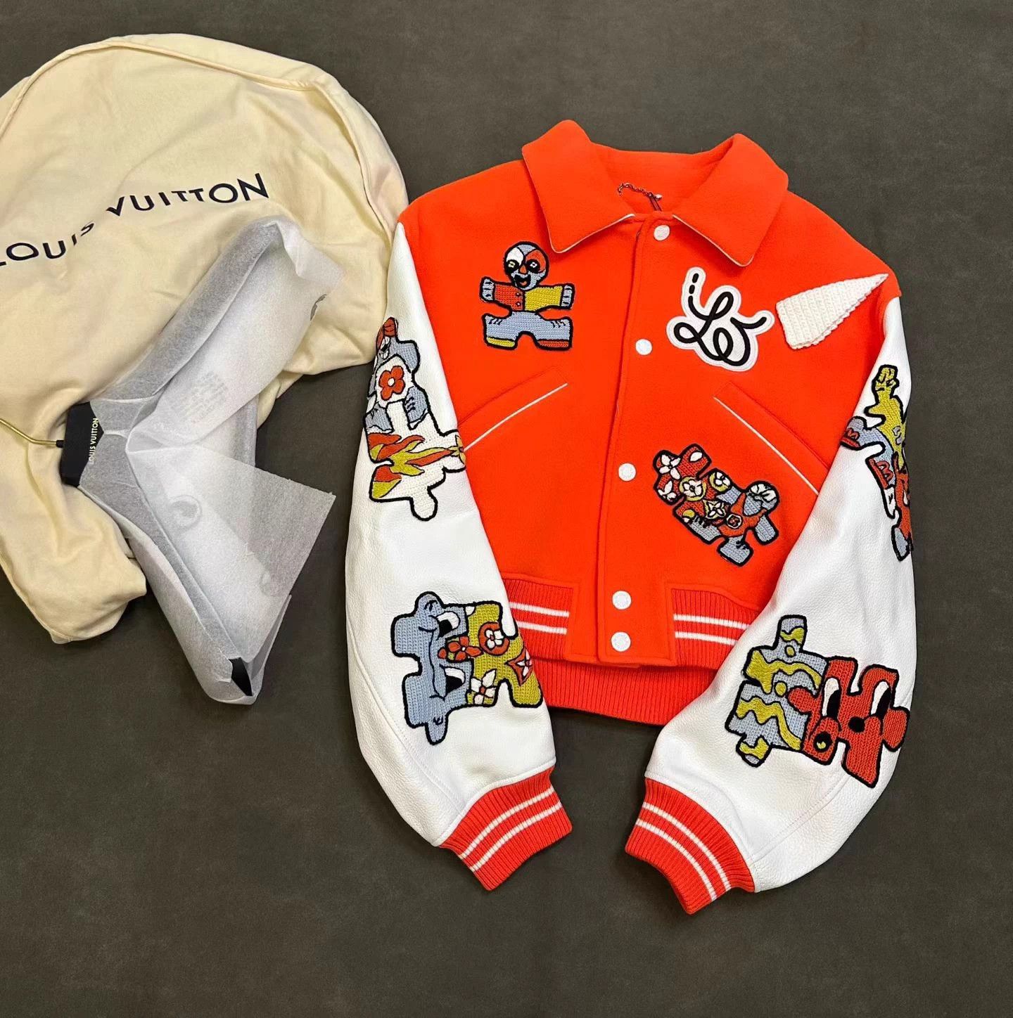 Louis Vuitton LV Mini Varsity Colorblock Logo Stitch Short Blouson Size US XL / EU 56 / 4 - 1 Thumbnail