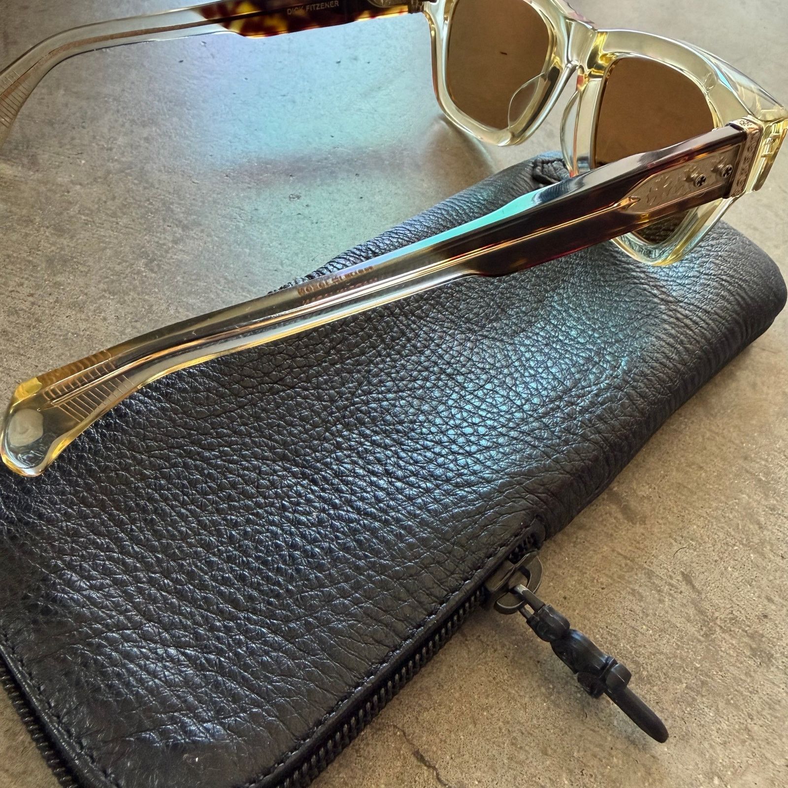 Chrome Hearts Chrome Hearts Dick Fitzener 18K Plated Tortoise Glasses Size ONE SIZE - 9 Thumbnail