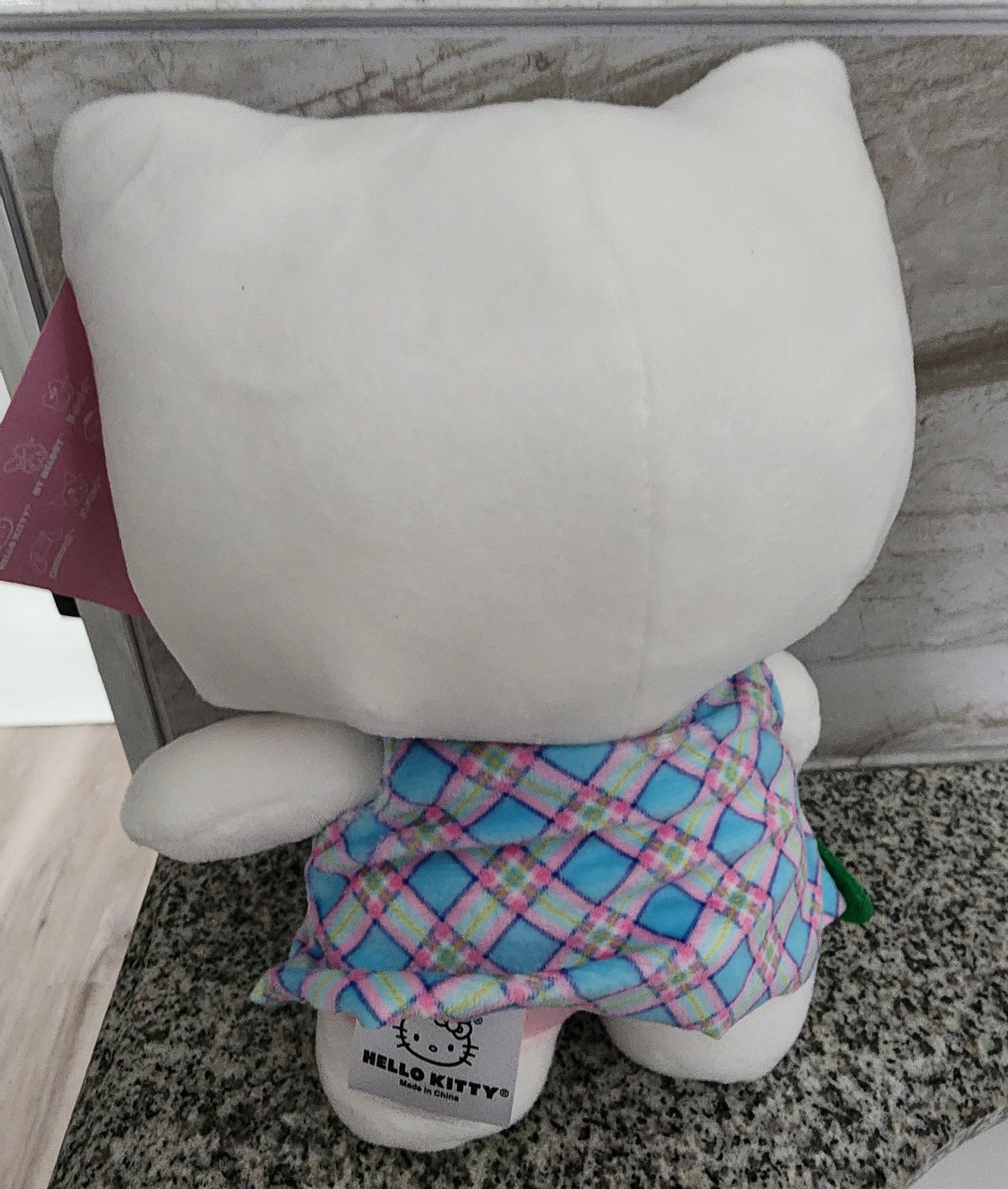 Other NWT Sanrio Hello Kitty 2024 Easter Plaid Flower Plush 8" Size ONE SIZE - 2 Thumbnail