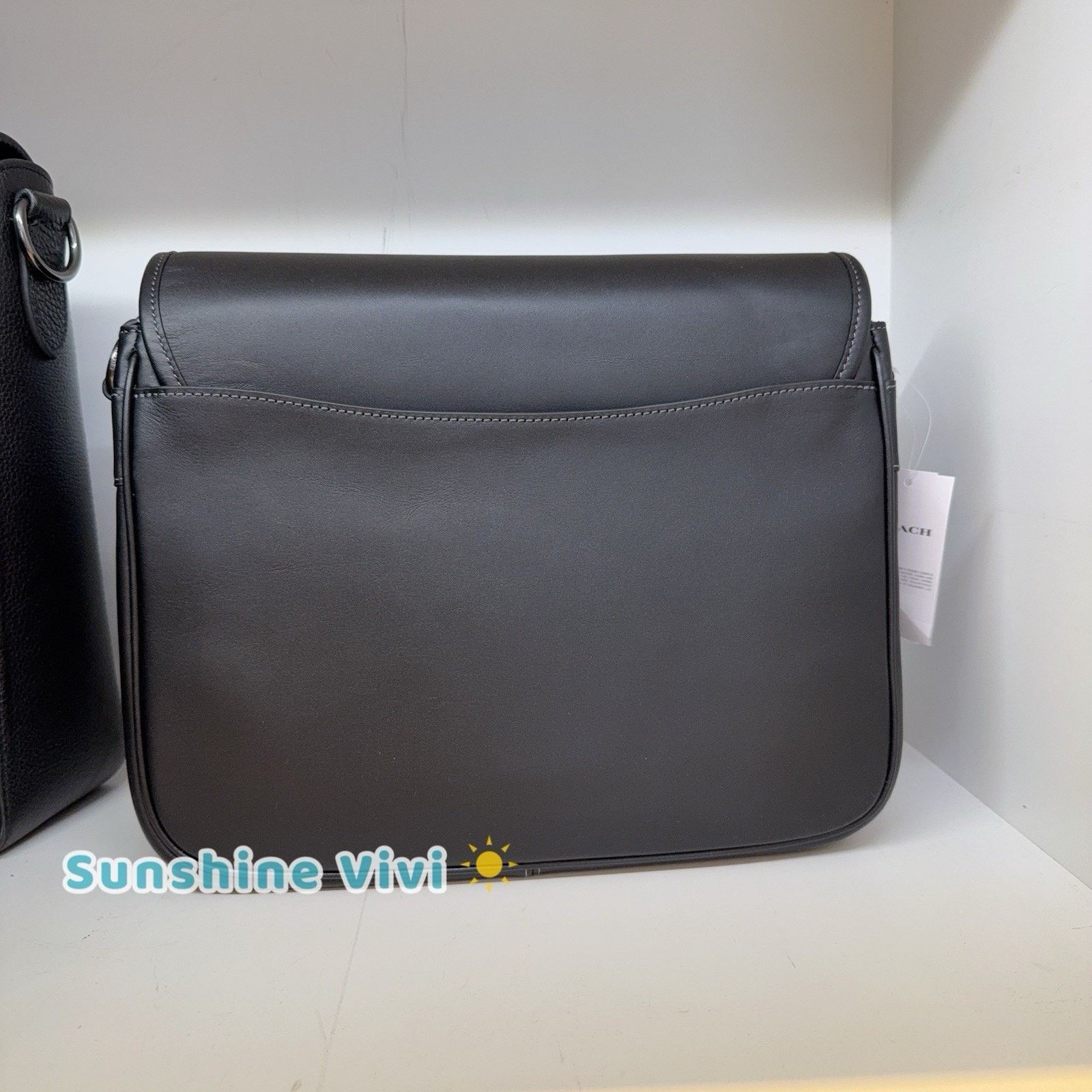 Coach NWT Coach Racer Messenger Colorblock CU110 Gunmetal BLACK Size ONE SIZE - 6 Thumbnail