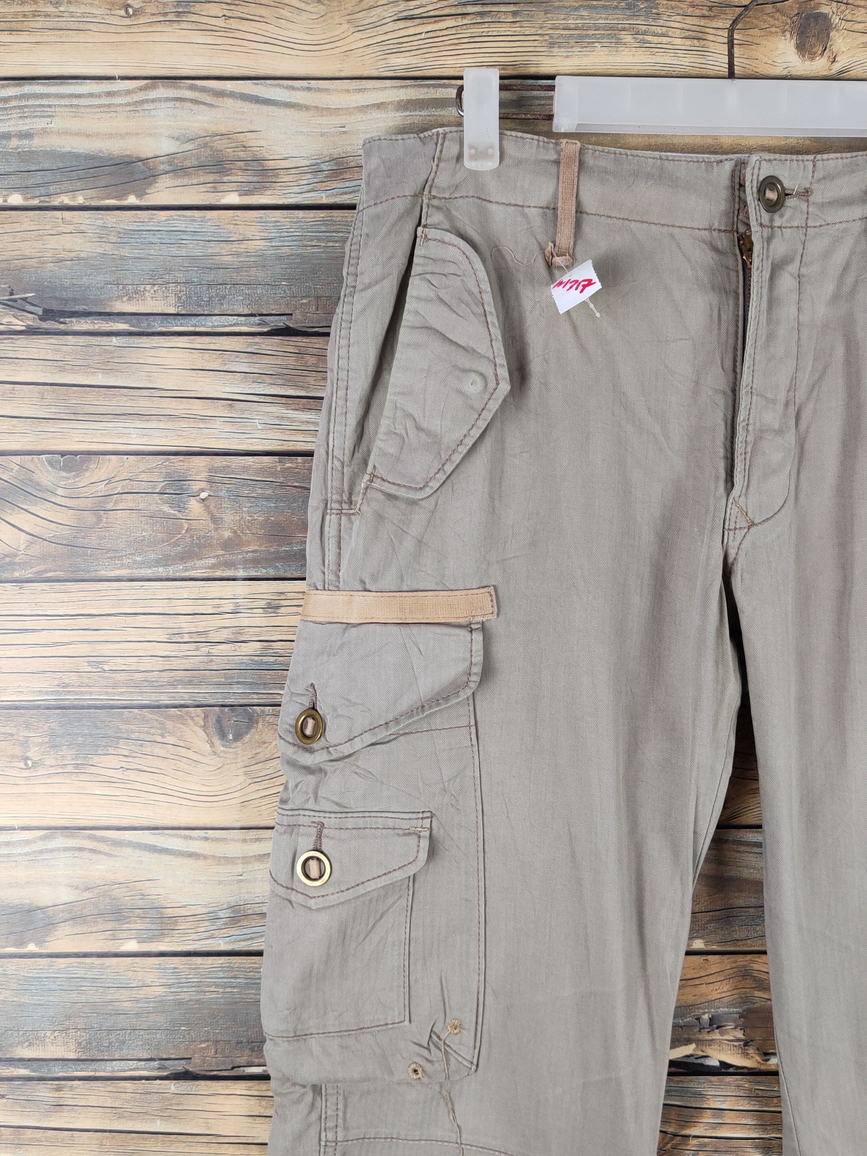 Edwin Edwin Beige Multipocket Tactical Cargo Pants #W1317 Size US 31 - 3 Thumbnail